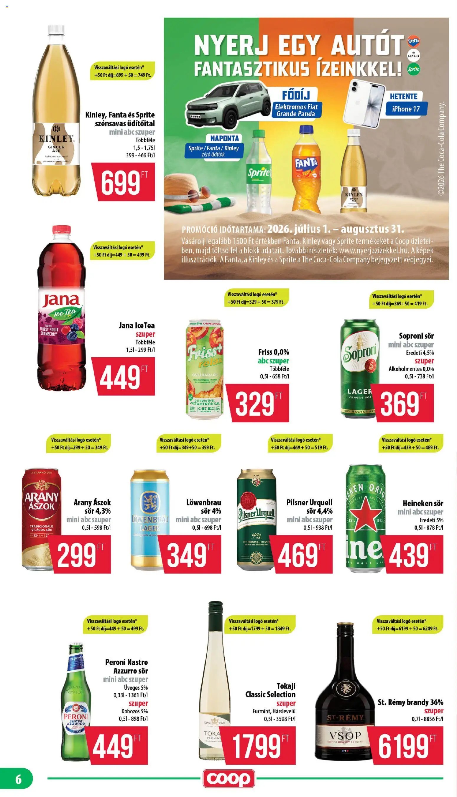COOP újság 2026.08.21. COOP - Mini & Abc & Szuper / Mecsek