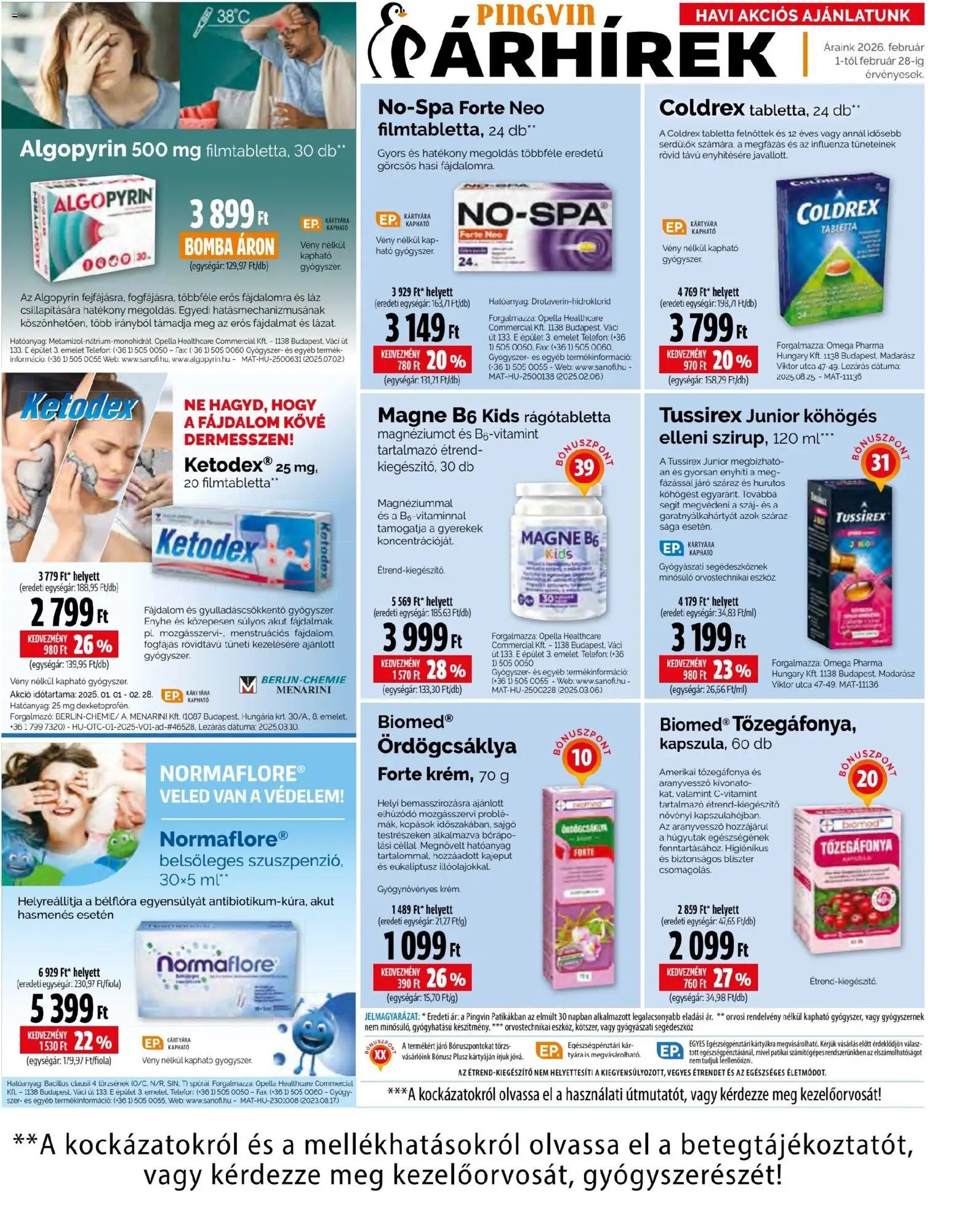 Pingvin Patika újság 2026.02.01. Pingvin Magazin (2026-02-01 - 2026-02-28)