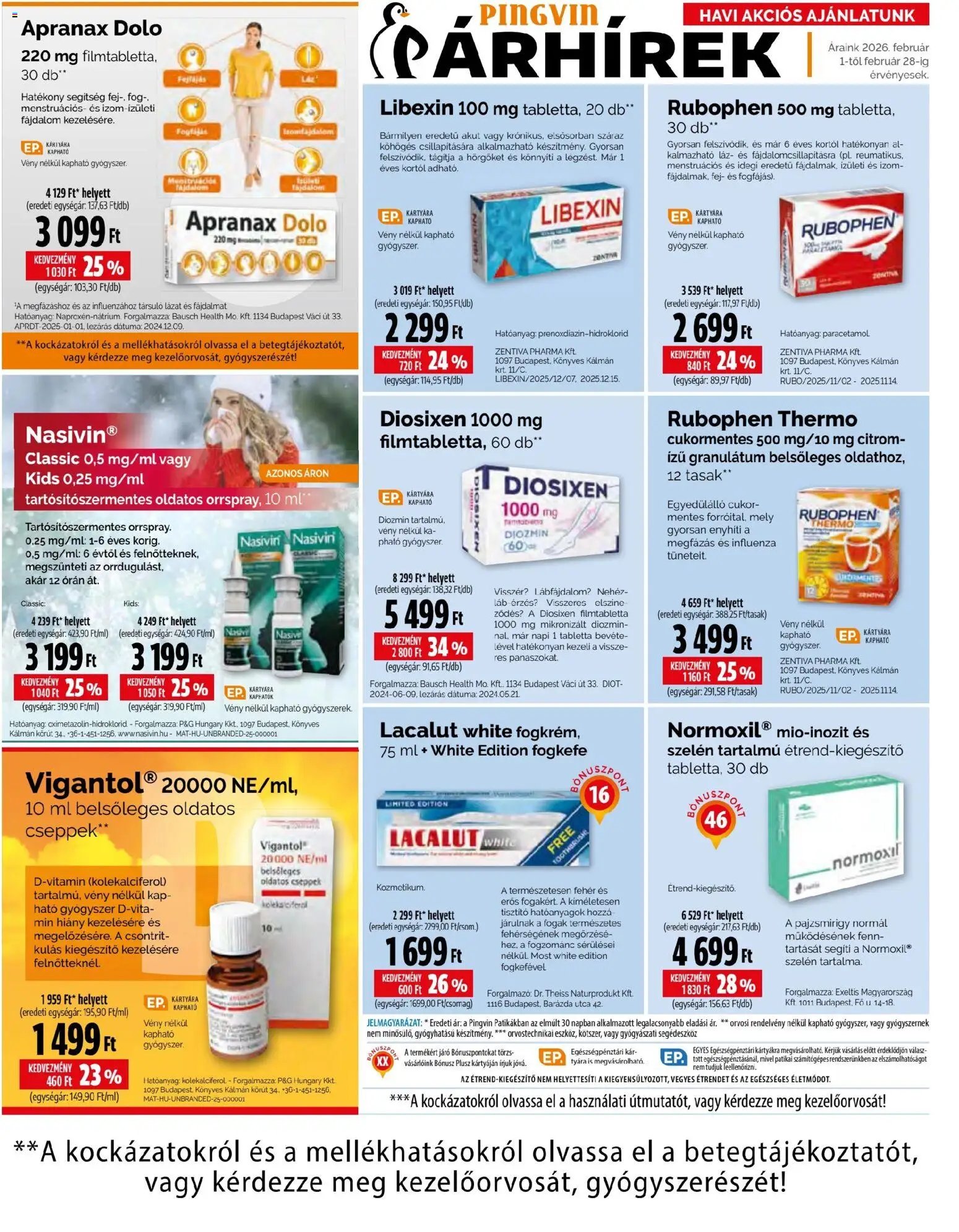 Pingvin Patika újság 2026.02.01. Pingvin Magazin (2026-02-01 - 2026-02-28)