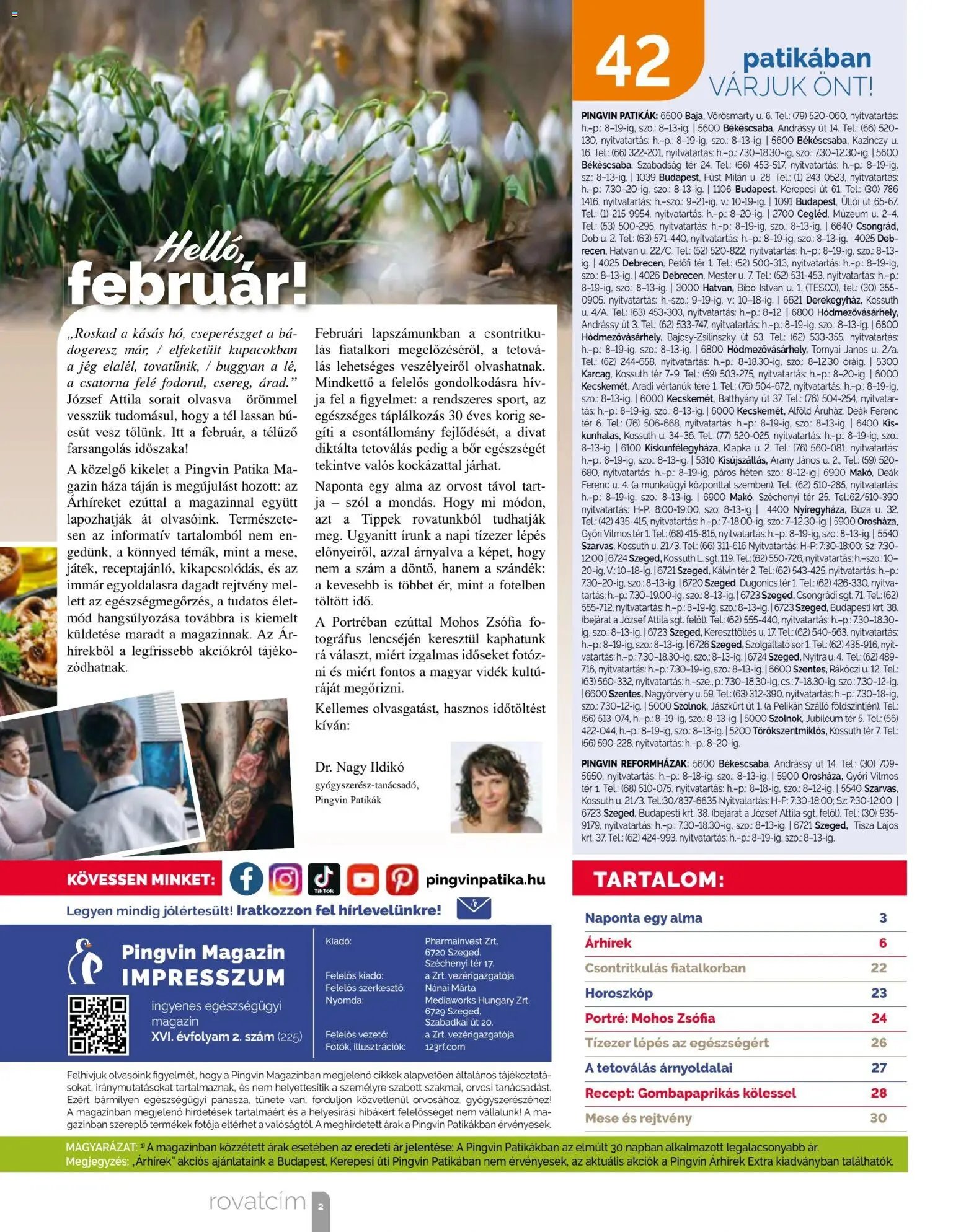 Pingvin Patika újság 2026.02.01. Pingvin Magazin (2026-02-01 - 2026-02-28)