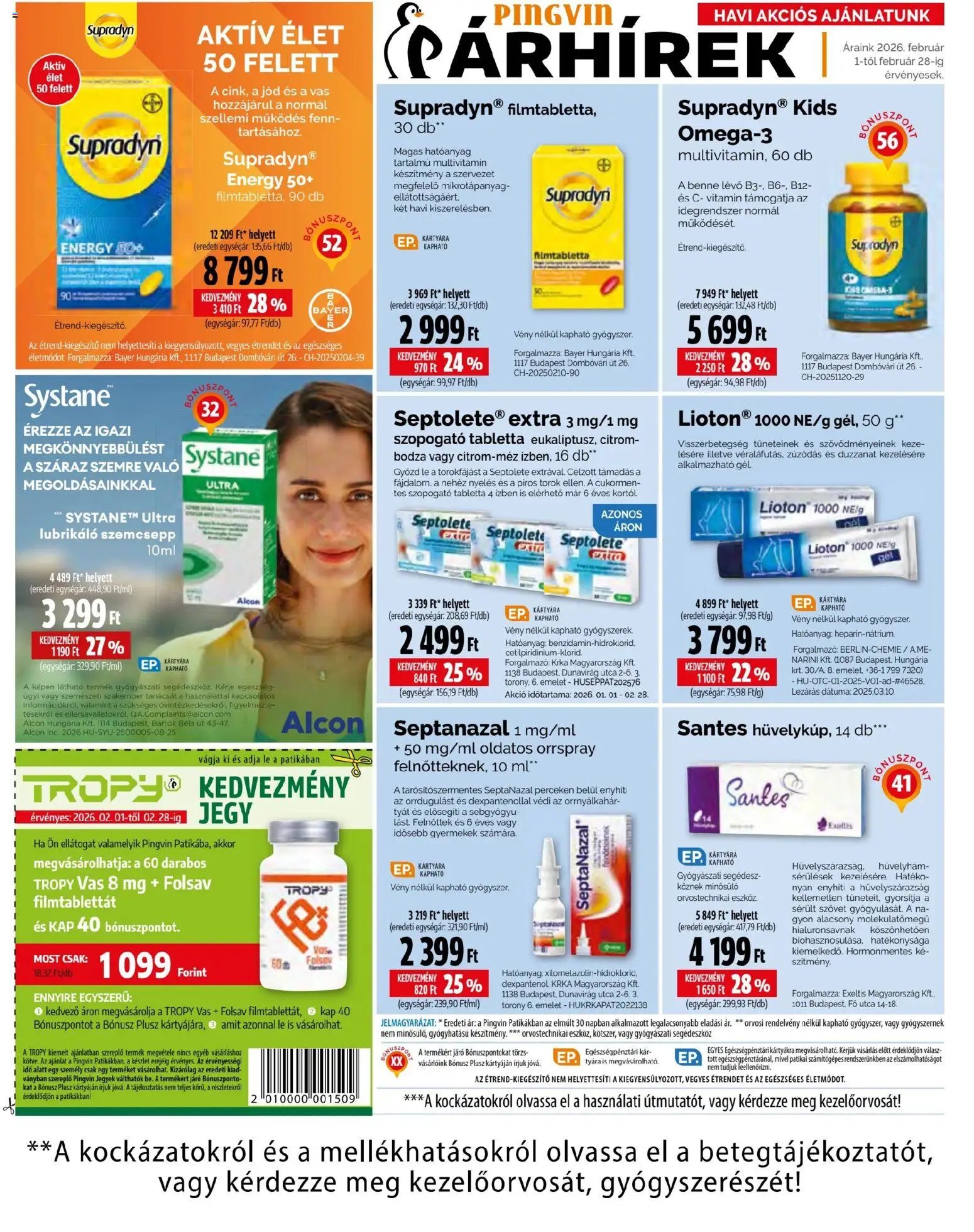 Pingvin Patika újság 2026.02.01. Pingvin Magazin (2026-02-01 - 2026-02-28)
