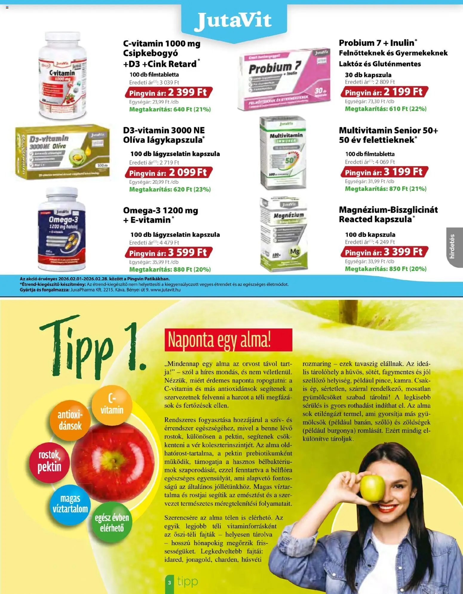 Pingvin Patika újság 2026.02.01. Pingvin Magazin (2026-02-01 - 2026-02-28)