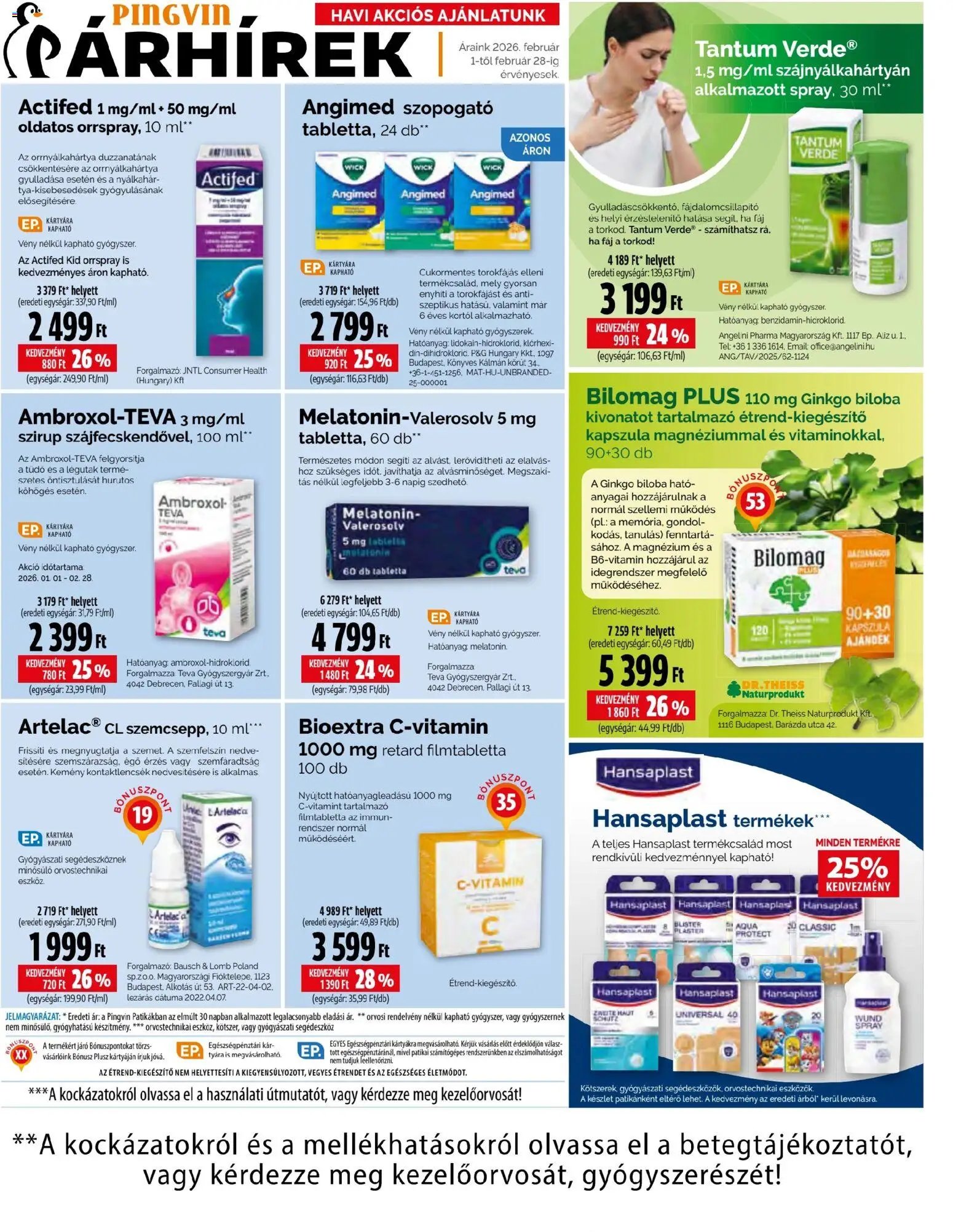 Pingvin Patika újság 2026.02.01. Pingvin Magazin (2026-02-01 - 2026-02-28)