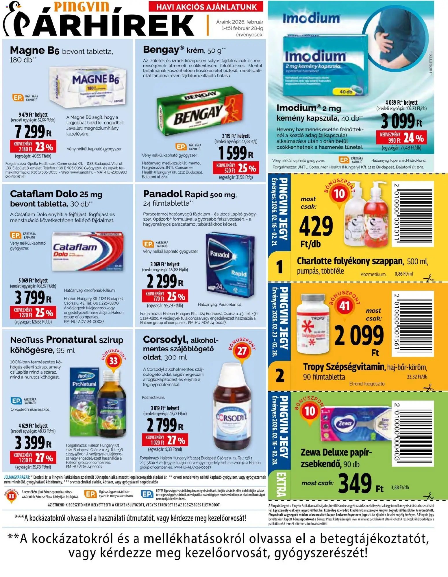 Pingvin Patika újság 2026.02.01. Pingvin Magazin (2026-02-01 - 2026-02-28)