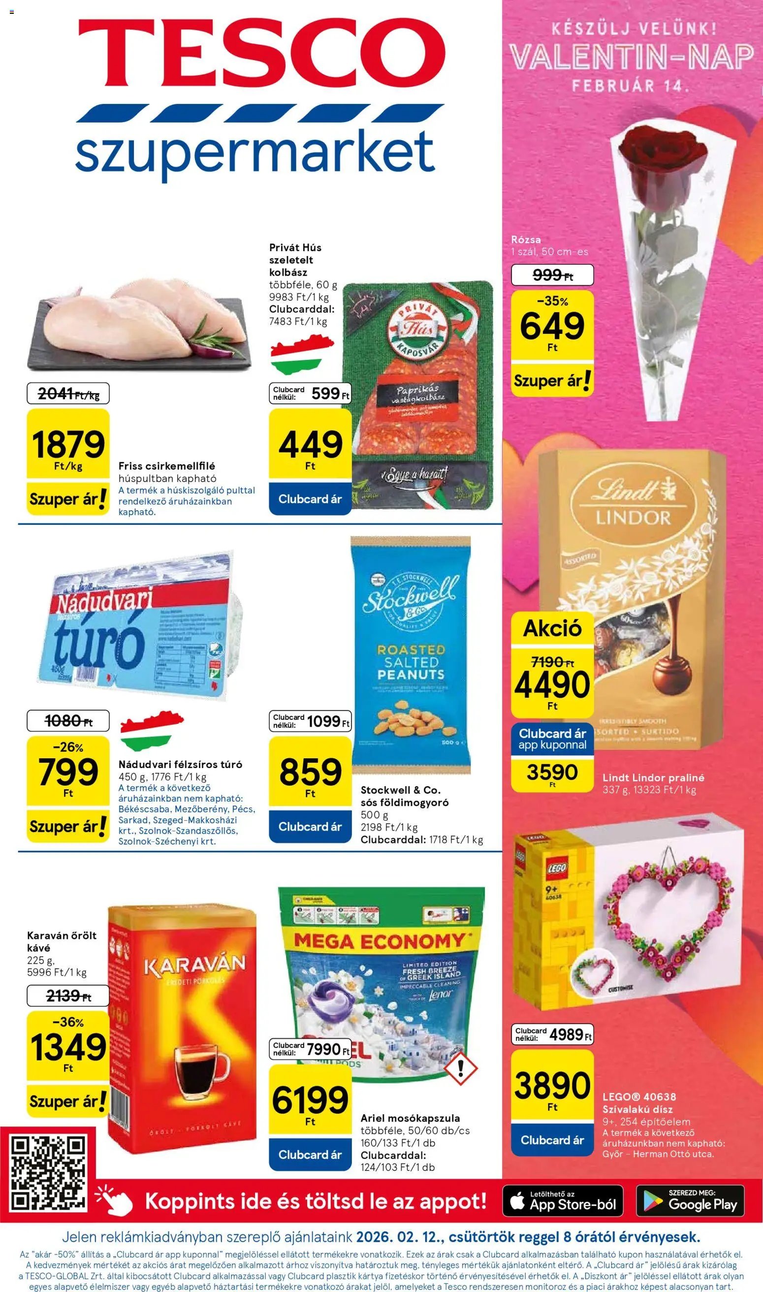 Tesco újság 2026.02.12. Szupermarket akciós újság (2026-02-12 - 2026-02-18)
