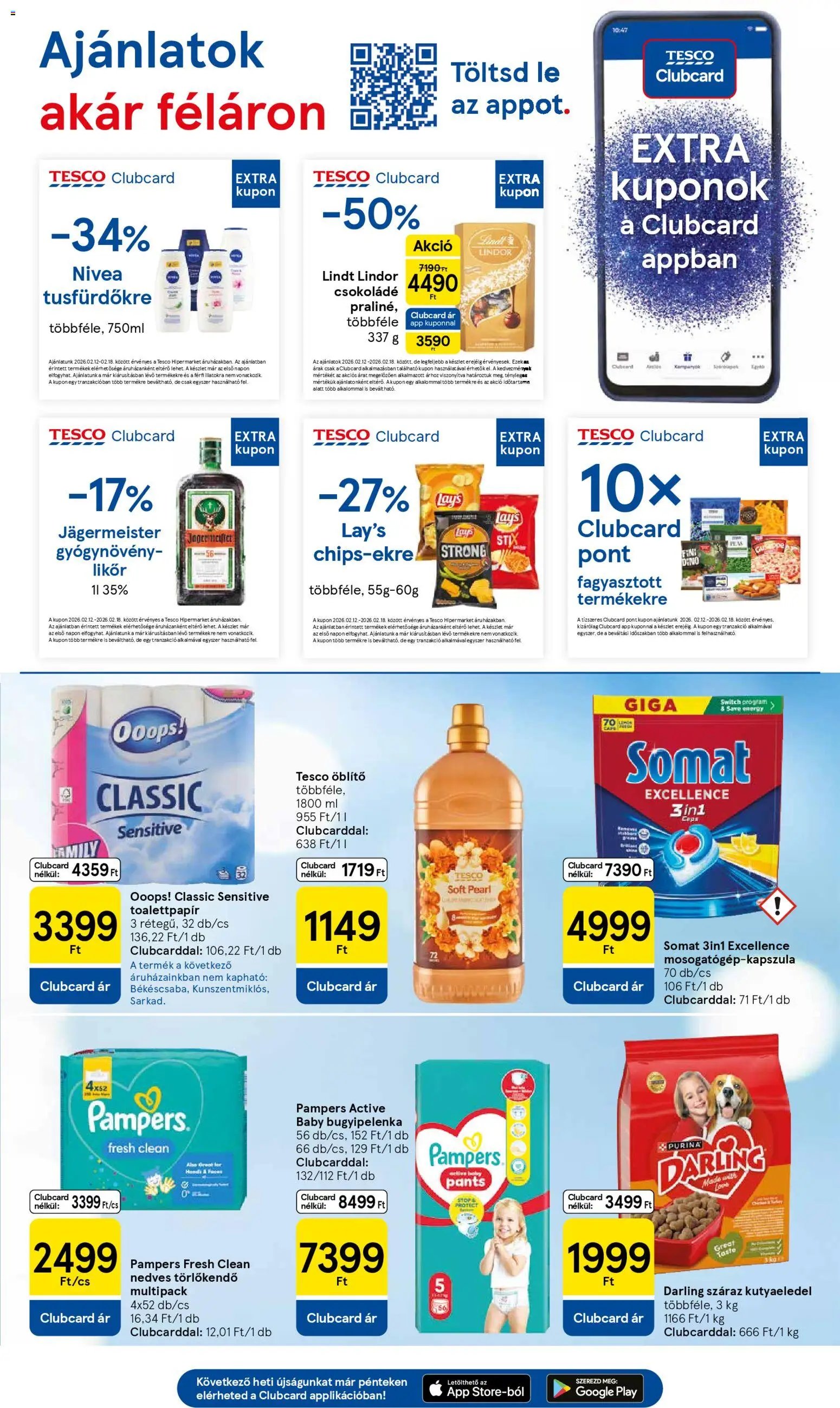 Tesco újság 2026.02.12. Szupermarket akciós újság (2026-02-12 - 2026-02-18)