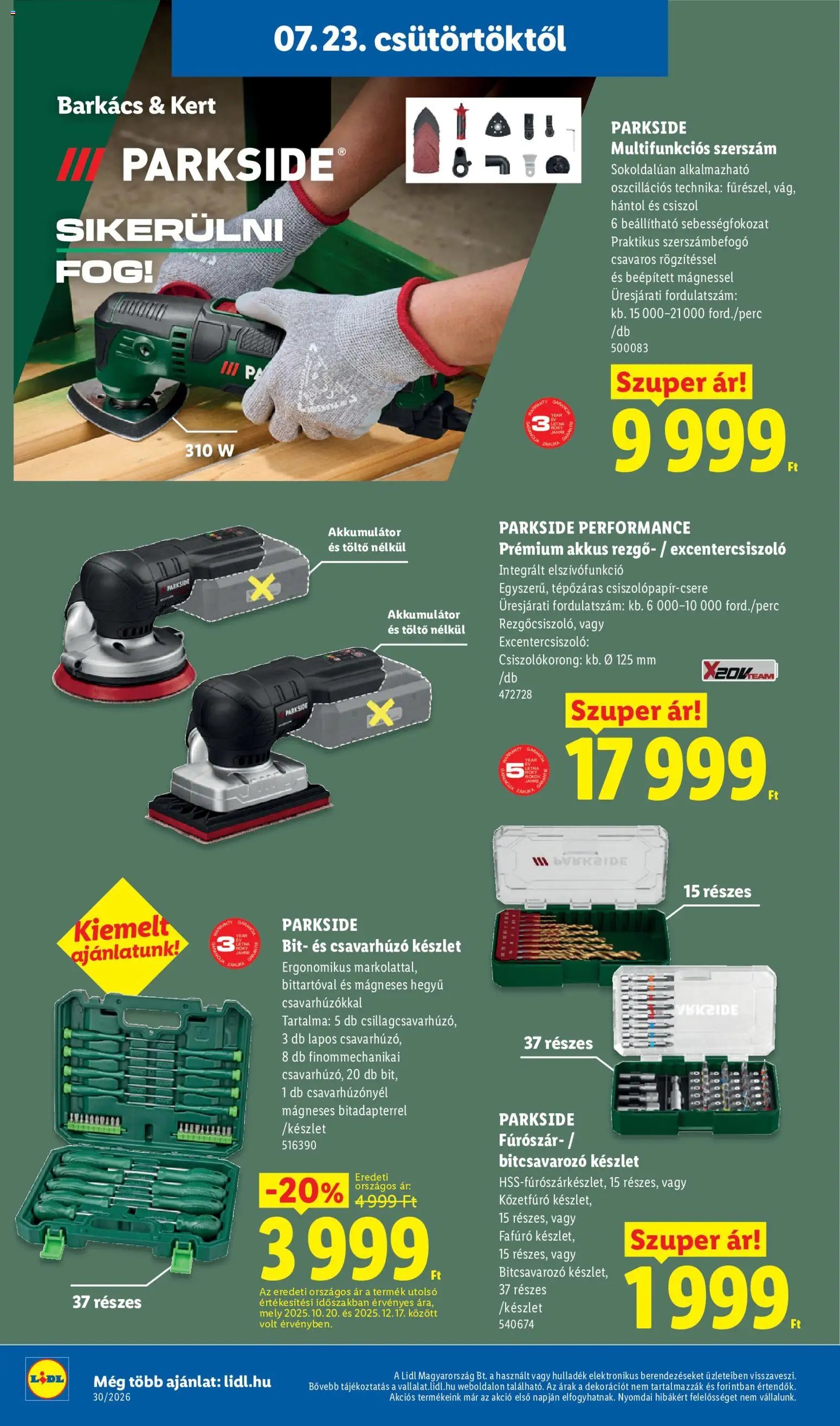 Lidl újság 2026.07.23. Lidl Nonfood kínálatunk