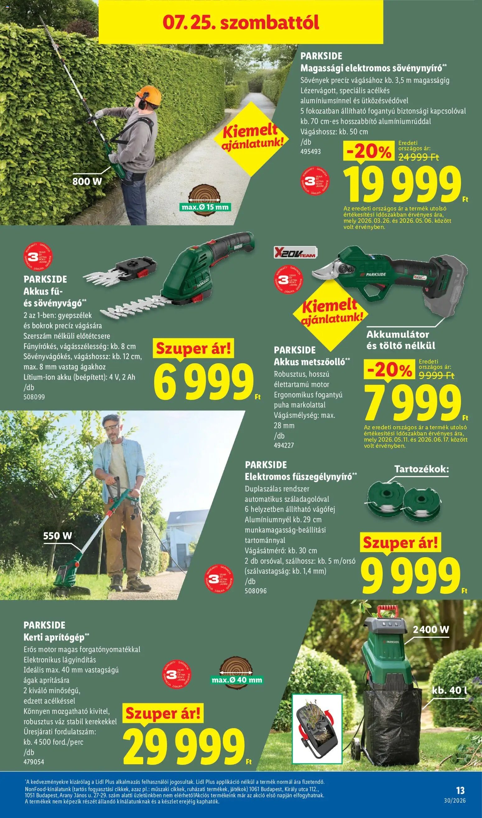 Lidl újság 2026.07.23. Lidl Nonfood kínálatunk