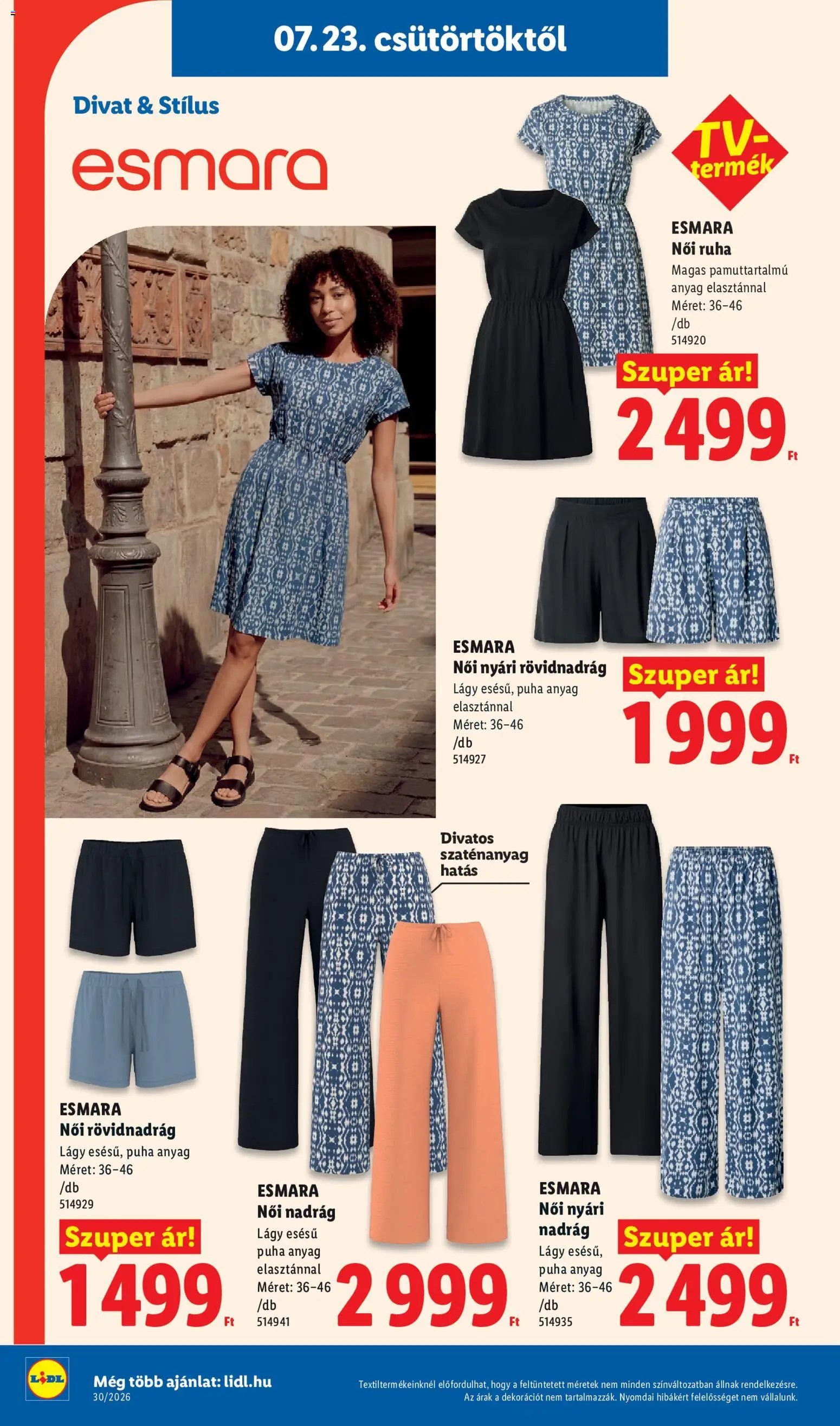 Lidl újság 2026.07.23. Lidl Nonfood kínálatunk