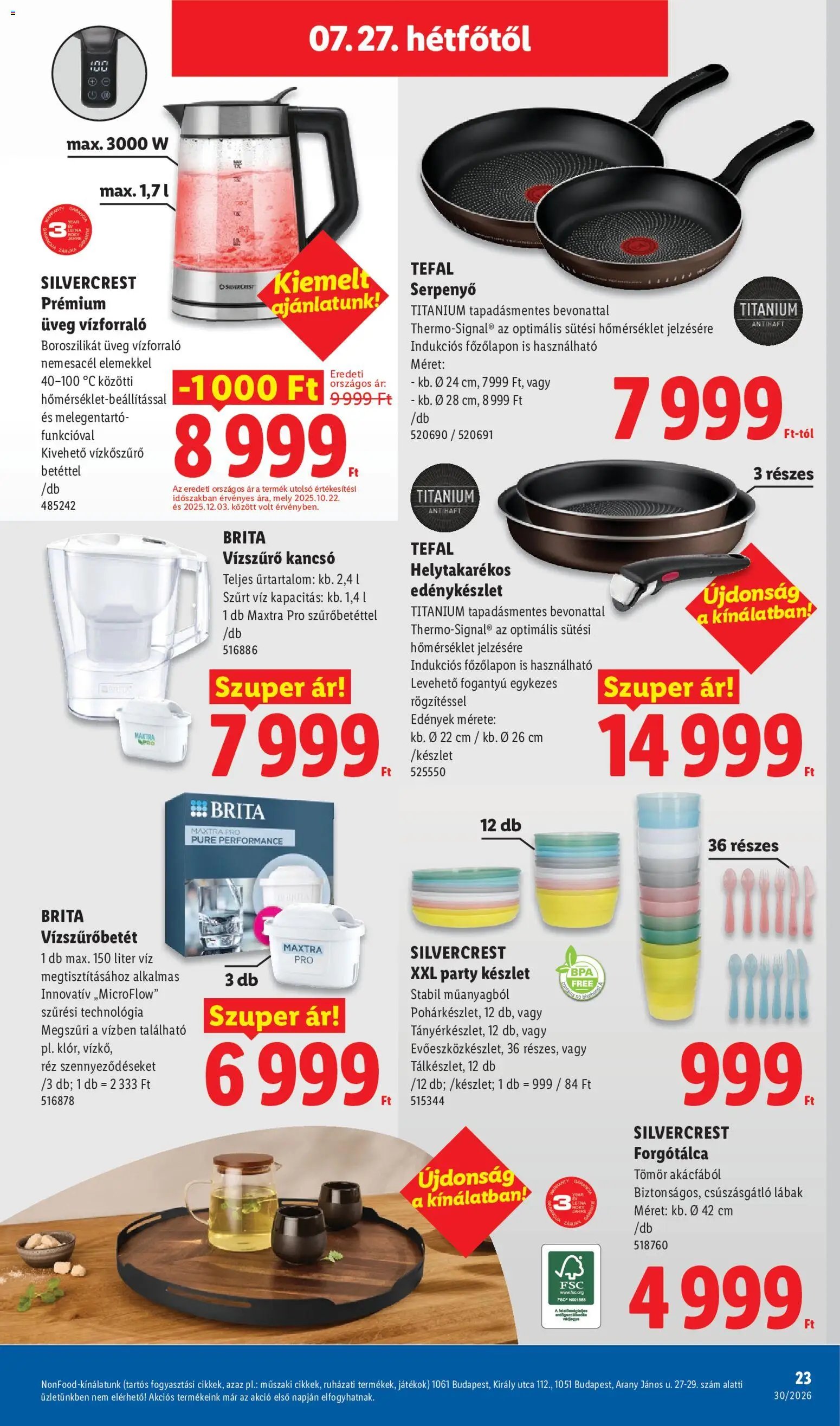 Lidl újság 2026.07.23. Lidl Nonfood kínálatunk