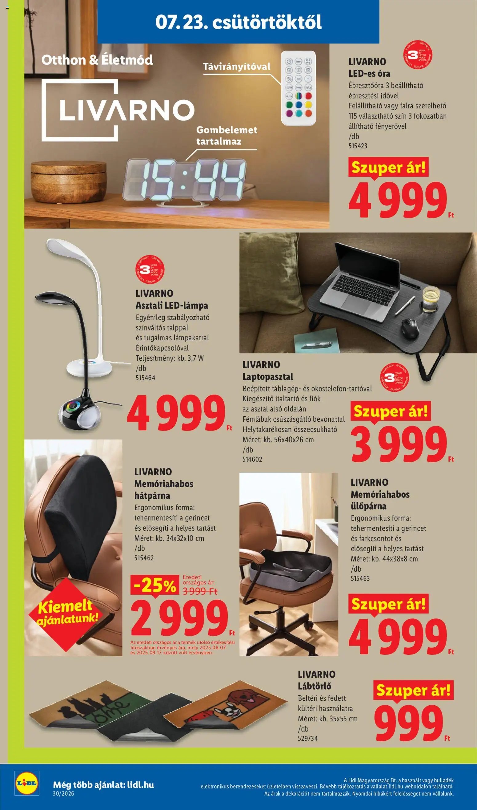 Lidl újság 2026.07.23. Lidl Nonfood kínálatunk