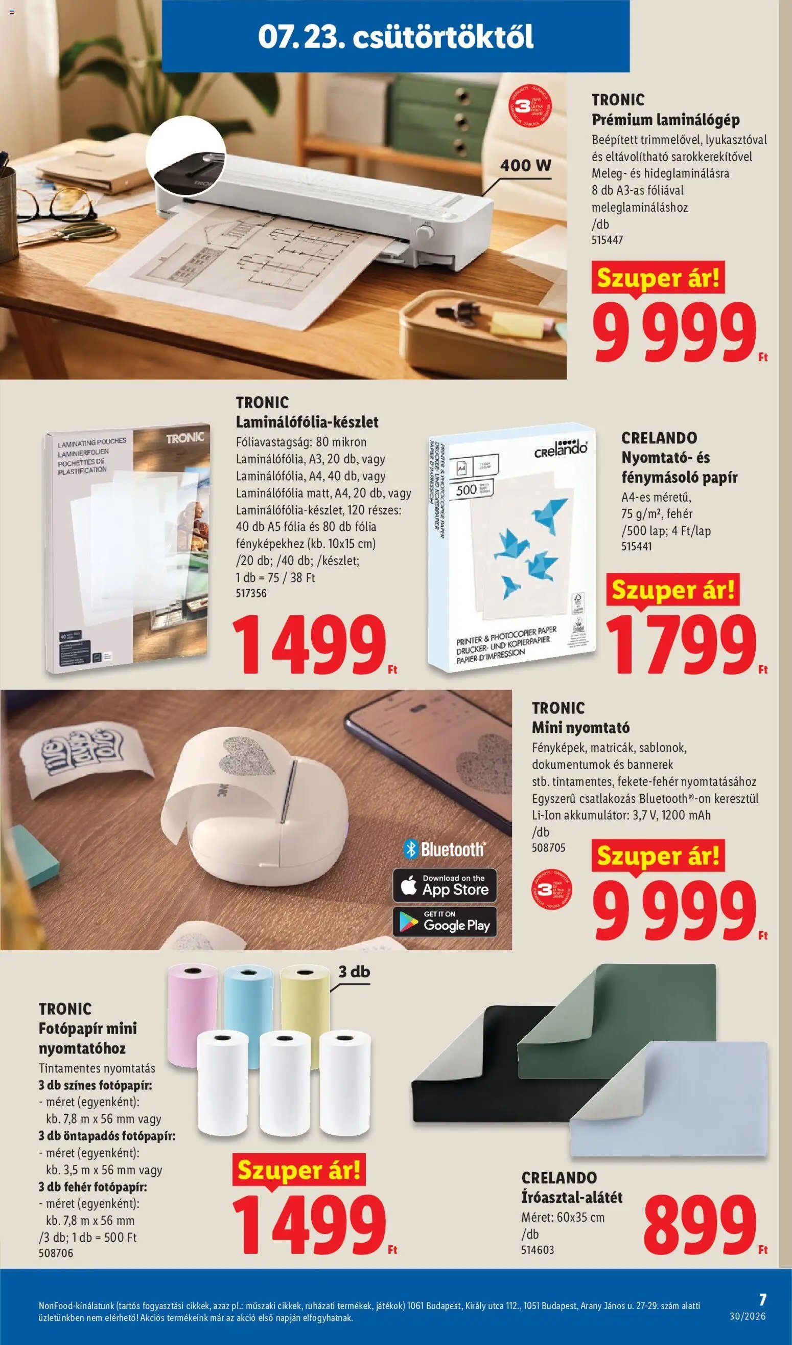 Lidl újság 2026.07.23. Lidl Nonfood kínálatunk
