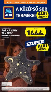 Aldi Középső sor termékei 2026.10.29. - lapozható formában szórólap ✳️