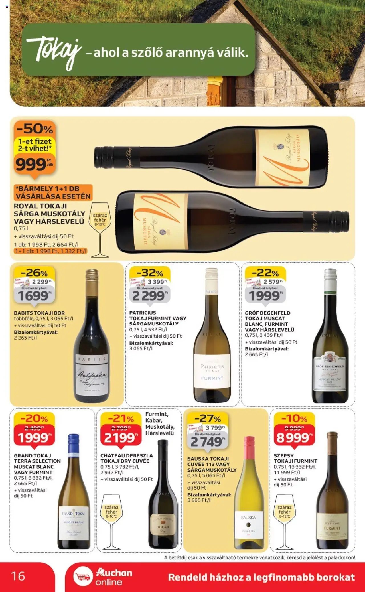 Auchan újság 2025.10.02. Bor ajánlataink (2025-10-02 - 2025-10-22)