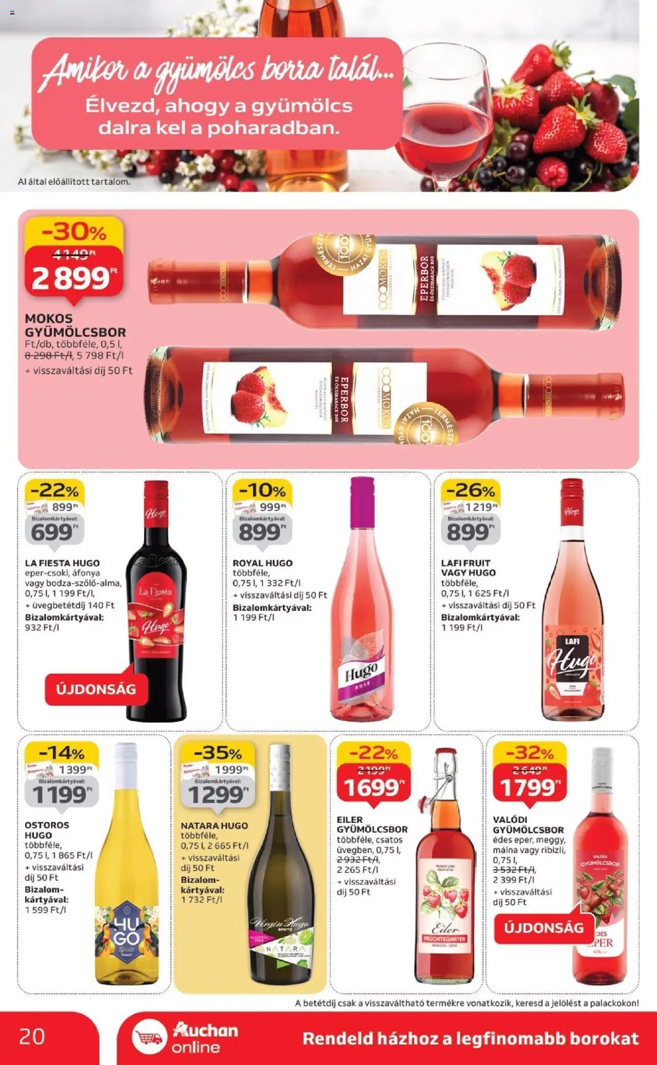 Auchan újság 2025.10.02. Bor ajánlataink (2025-10-02 - 2025-10-22)