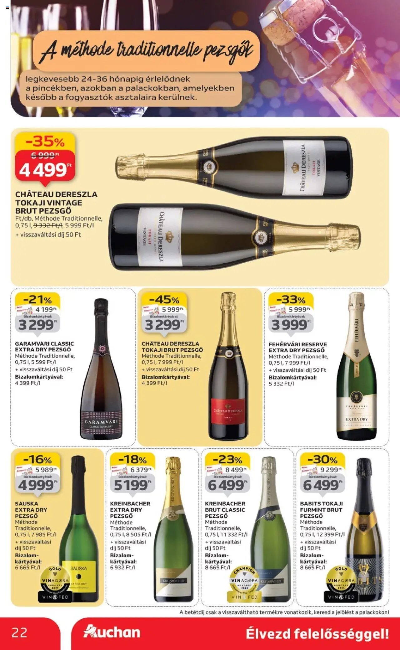 Auchan újság 2025.10.02. Bor ajánlataink (2025-10-02 - 2025-10-22)
