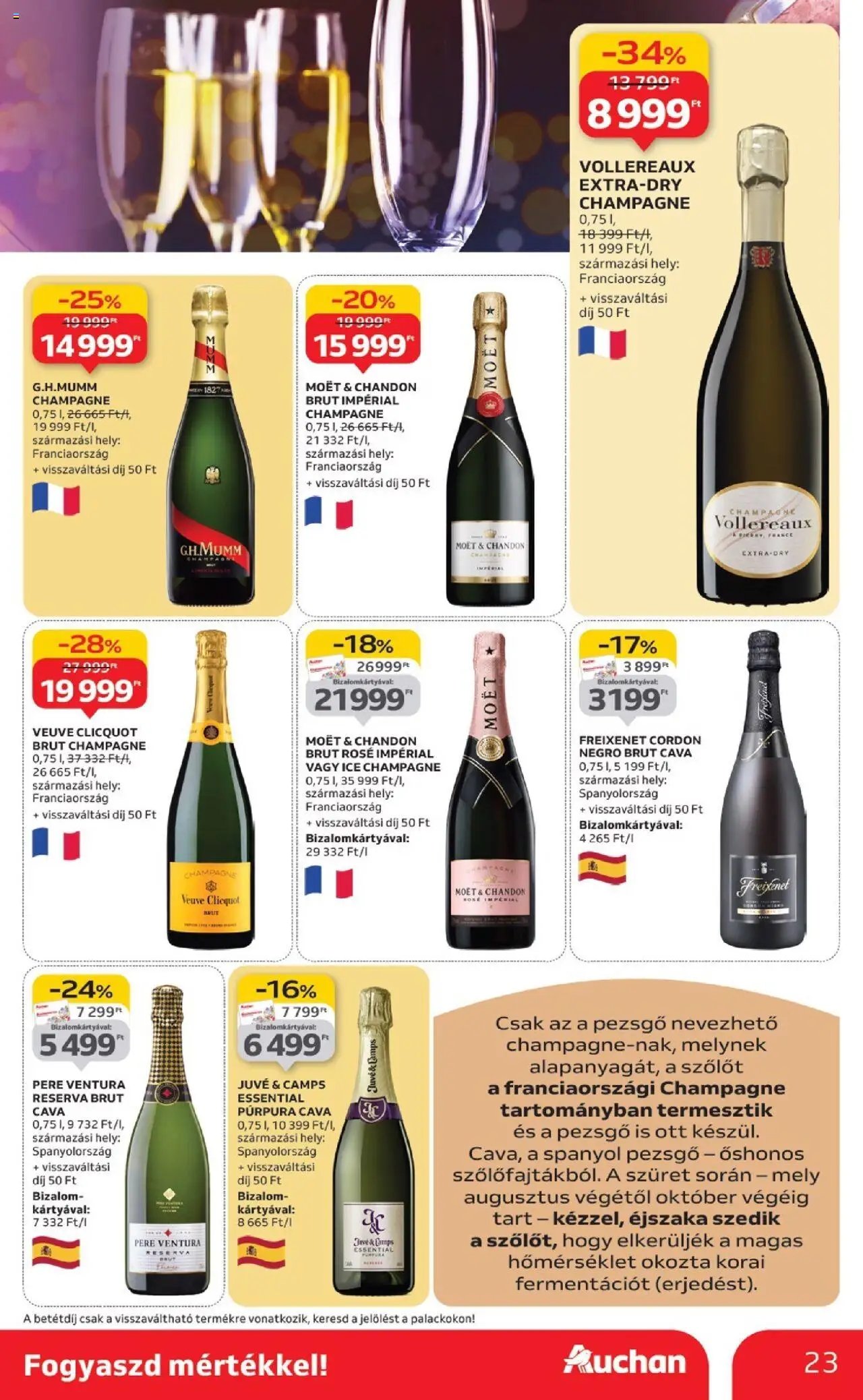 Auchan újság 2025.10.02. Bor ajánlataink (2025-10-02 - 2025-10-22)