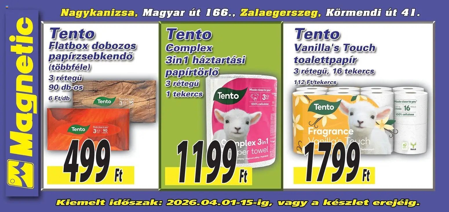 Magnetic újság 2026.04.01. Magnetic Aktuális óriásplakátok (2026-04-01 - 2026-04-15)