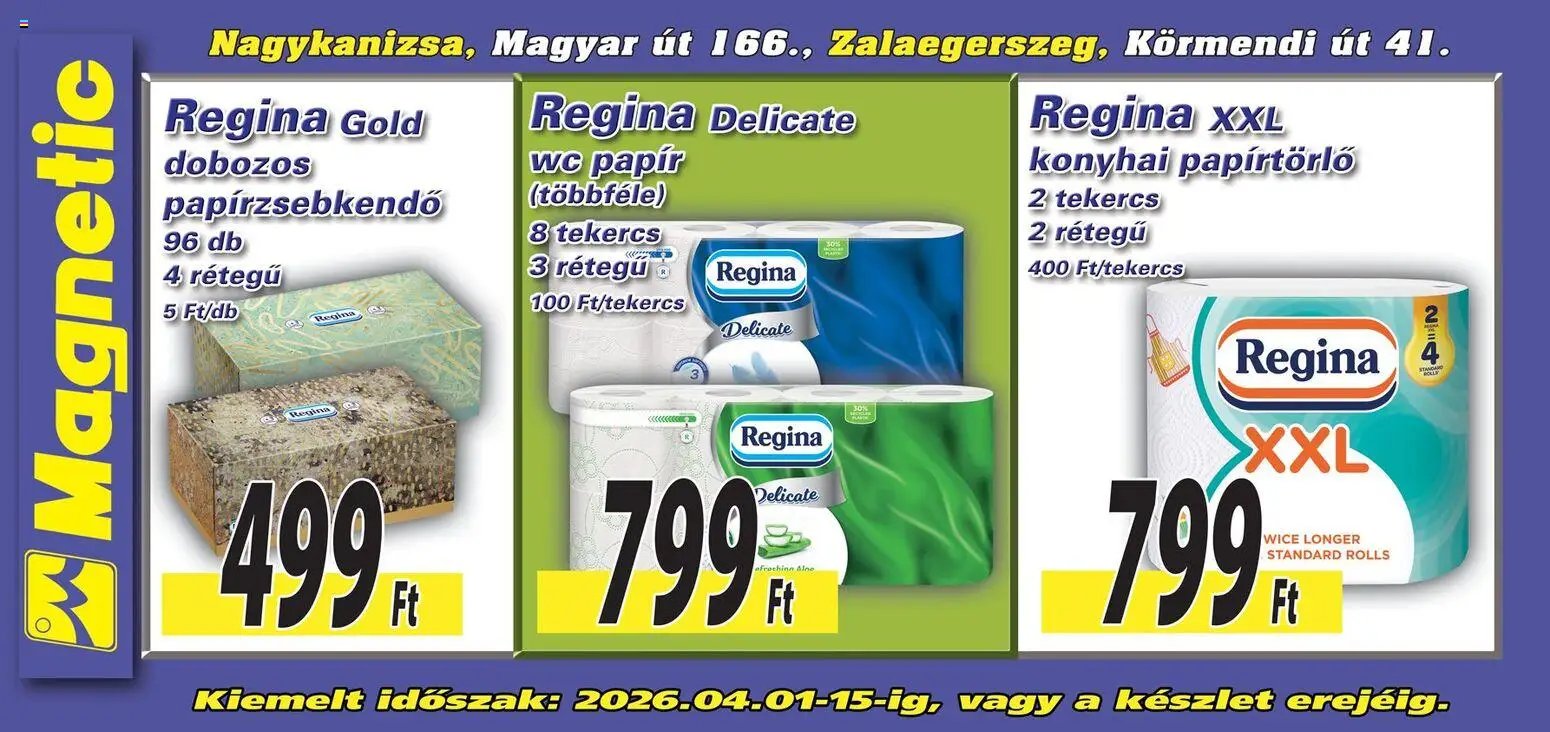 Magnetic újság 2026.04.01. Magnetic Aktuális óriásplakátok (2026-04-01 - 2026-04-15)