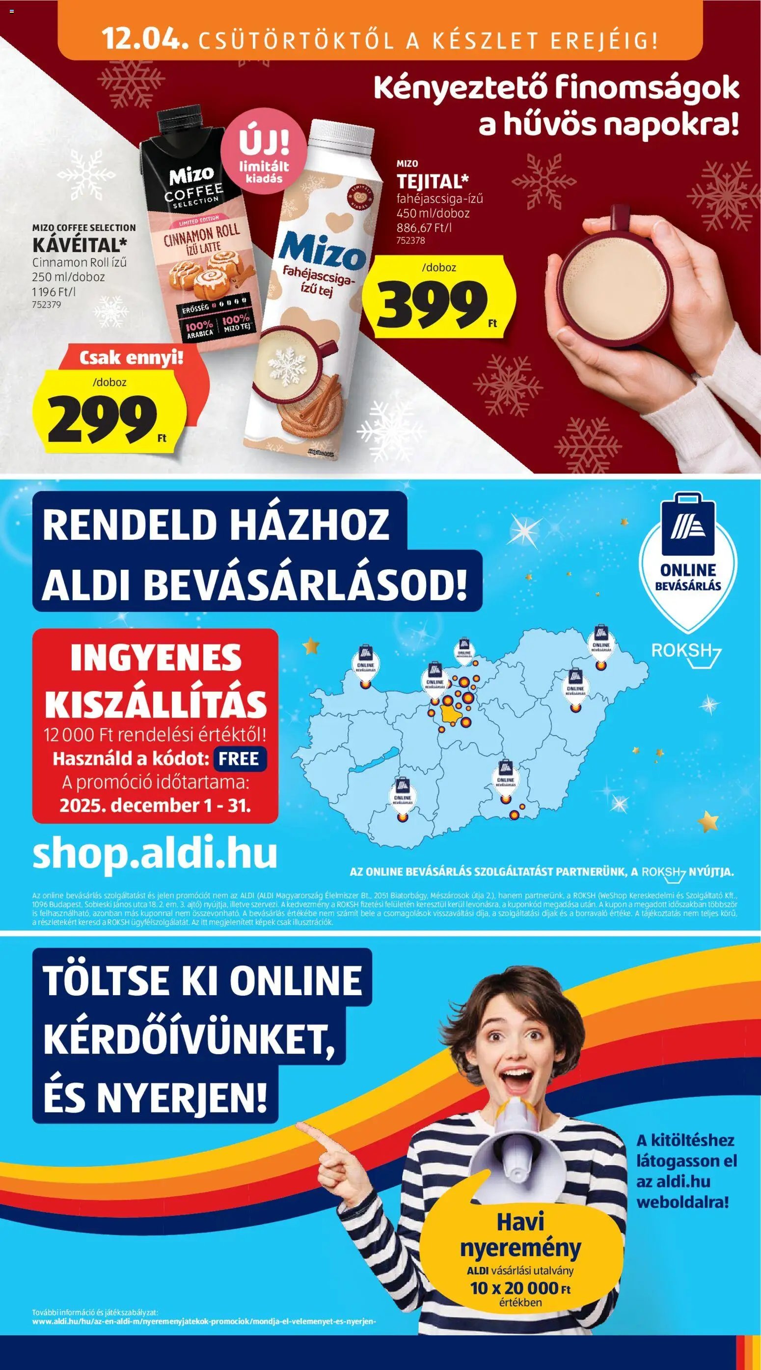 Aldi újság 2025.12.04. Akciós újság Aldi (2025-12-04 - 2025-12-10)