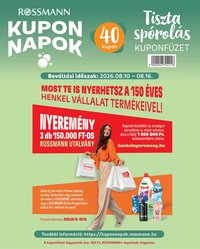 Rossmann újság 2026.08.10. Rossmann Kupon Napok