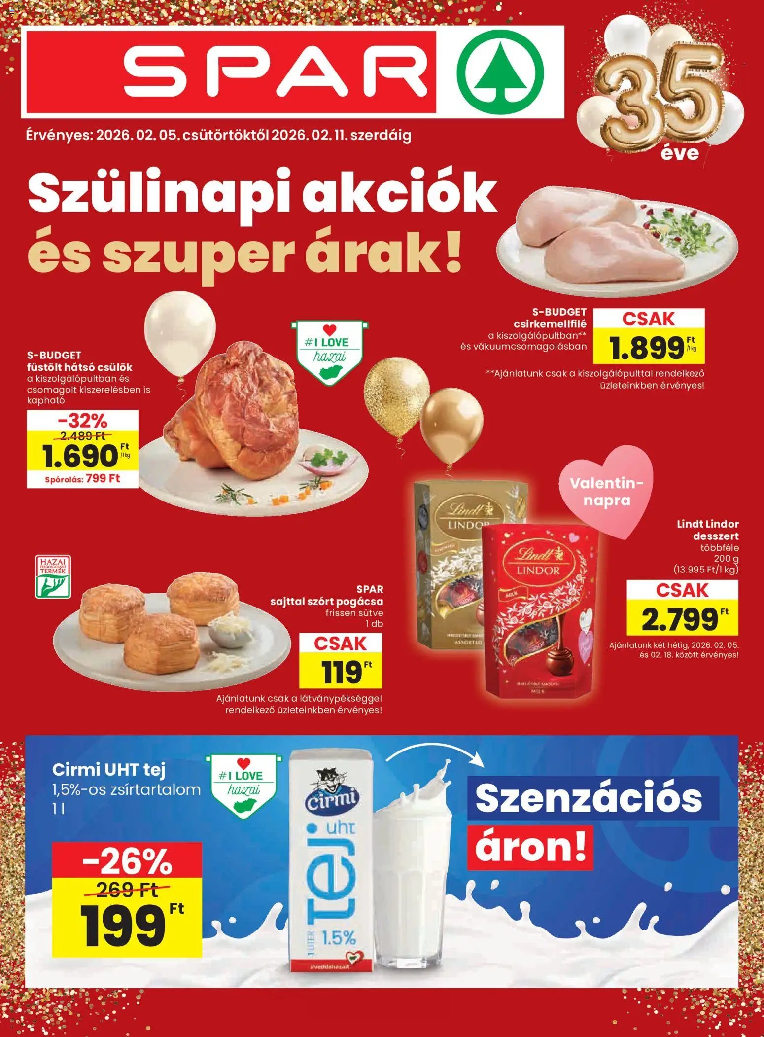 Spar újság 2026.02.05. Akciós újság Spar (2026-02-05 - 2026-02-11)