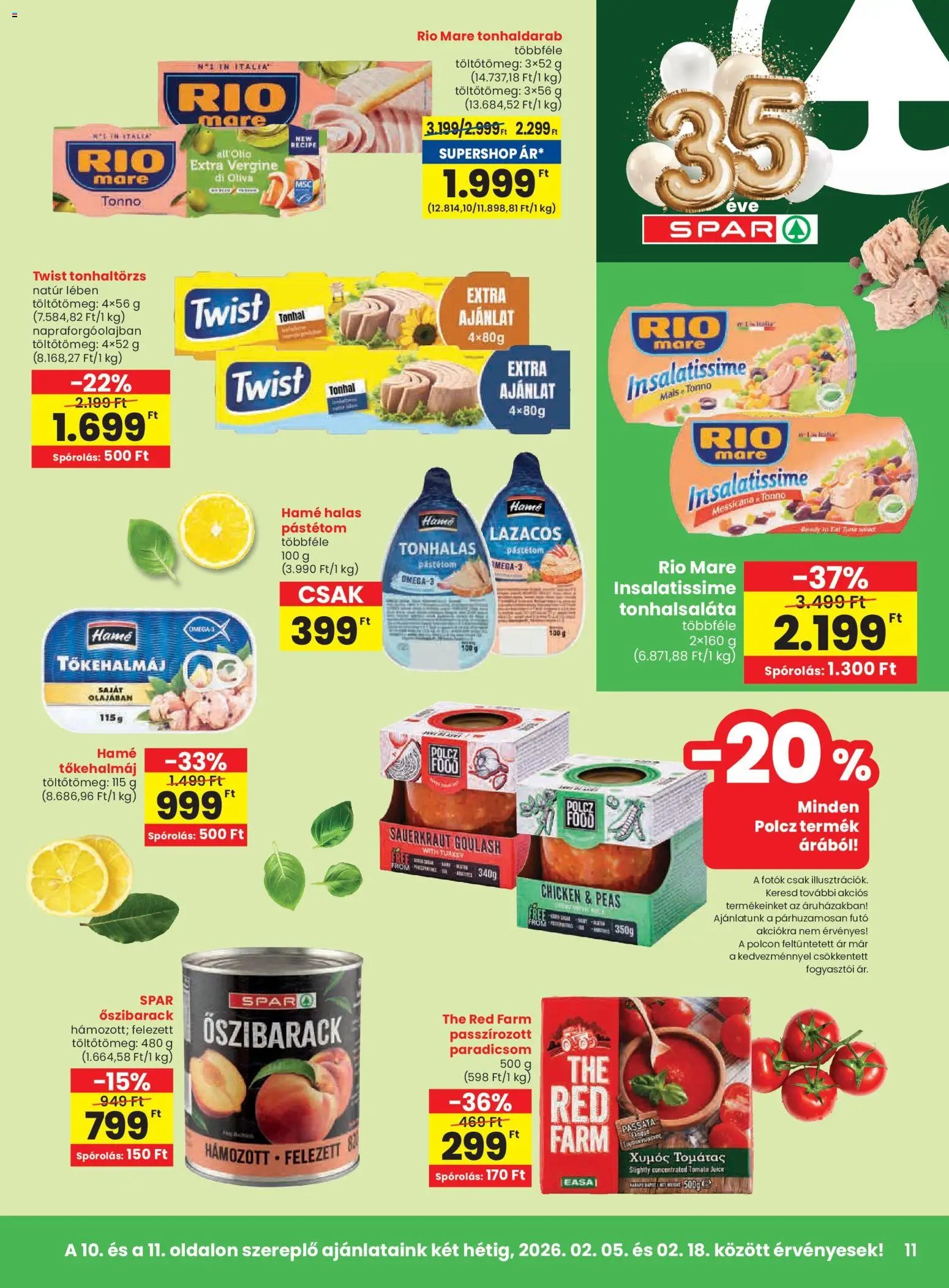 Spar újság 2026.02.05. Akciós újság Spar (2026-02-05 - 2026-02-11)