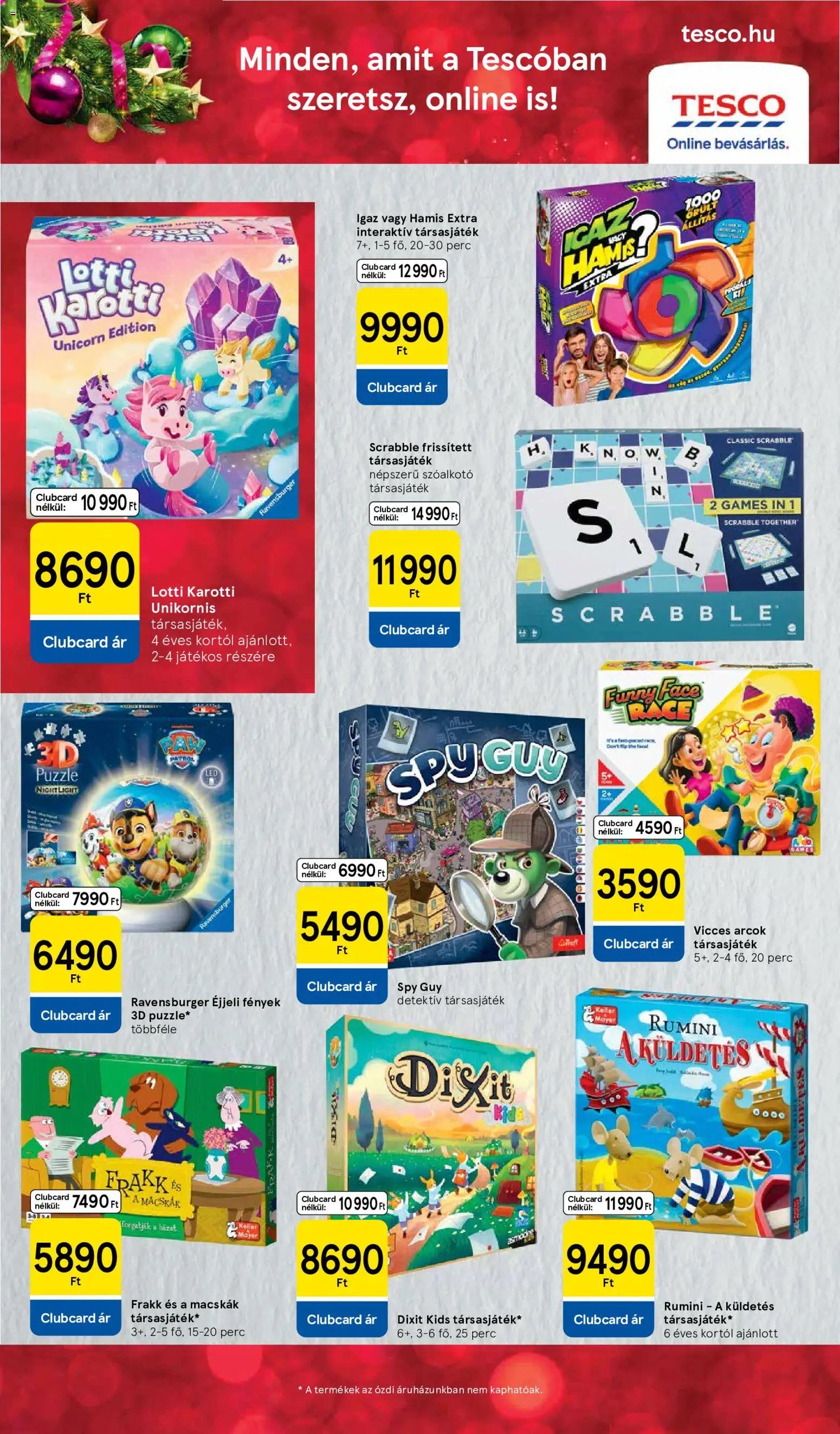 Tesco Karácsony akciós újság 2026.10.28. -tól/től 🧑‍🎄❄️