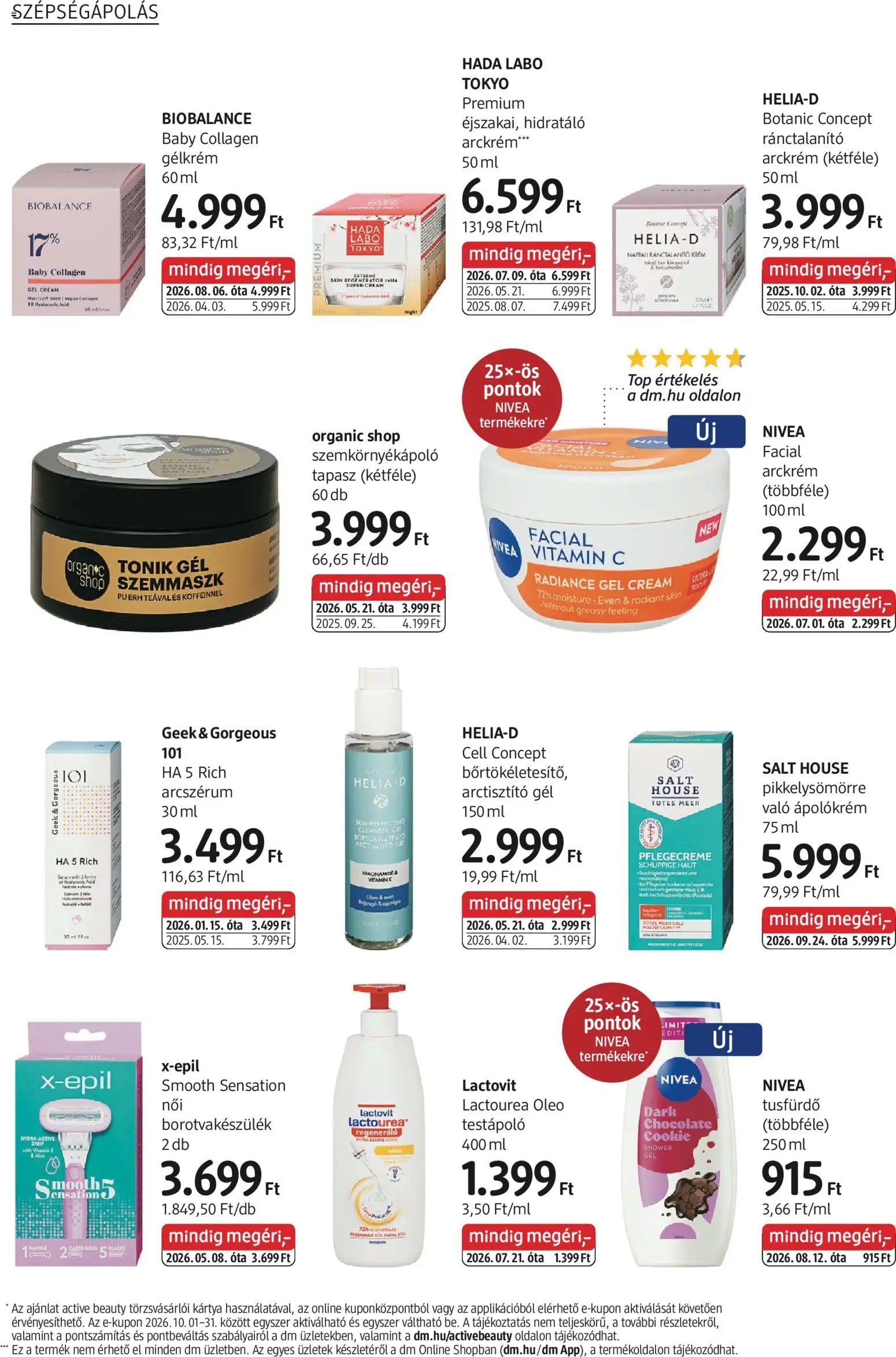 DM Drogerie Markt újság 2026.10.01. DM Drogerie Markt akciós újság