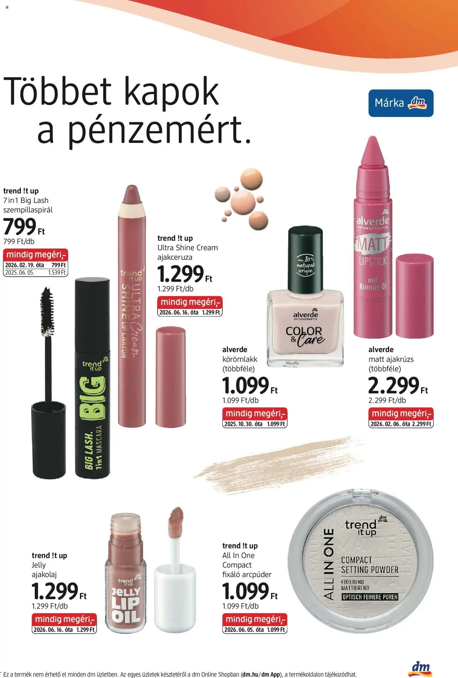 DM Drogerie Markt újság 2026.10.01. DM Drogerie Markt akciós újság