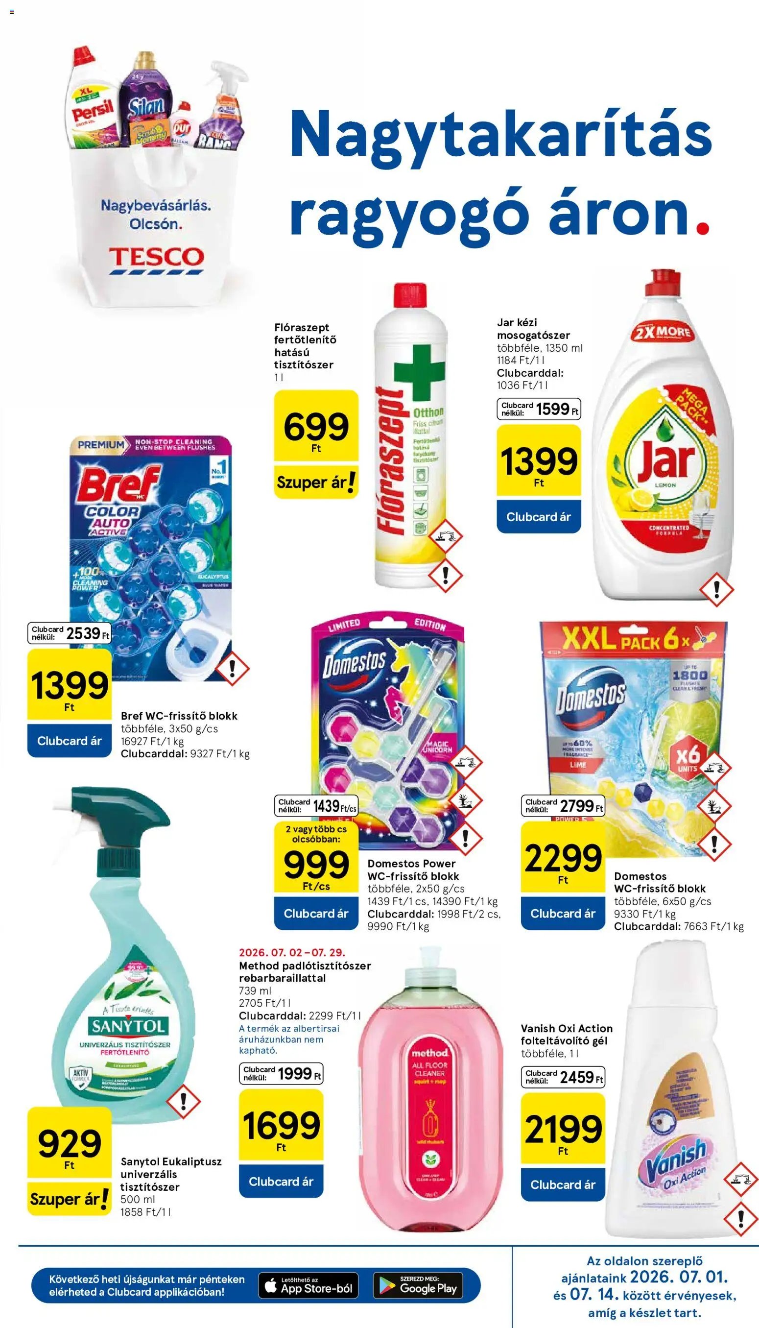 Tesco újság 2026.07.09. Tesco Szupermarket akciós újság