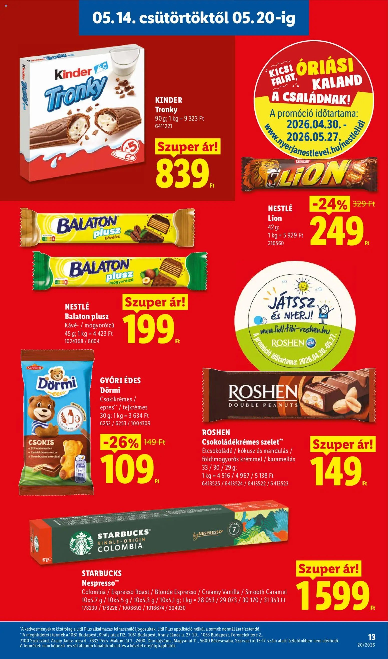 Lidl újság 2026.05.14. Lidl akciós újság (2026-05-14 - 2026-05-20)