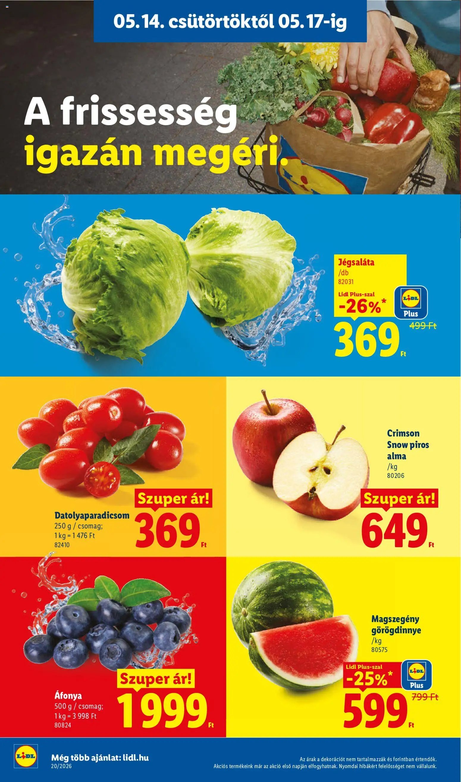 Lidl újság 2026.05.14. Lidl akciós újság (2026-05-14 - 2026-05-20)