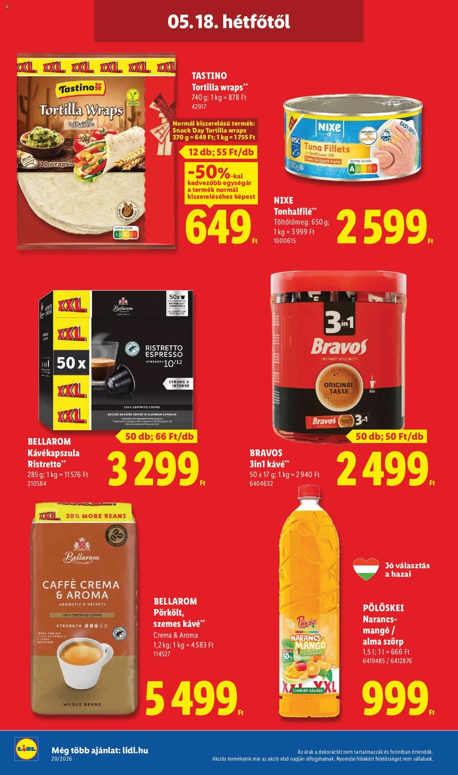 Lidl újság 2026.05.14. Lidl akciós újság (2026-05-14 - 2026-05-20)