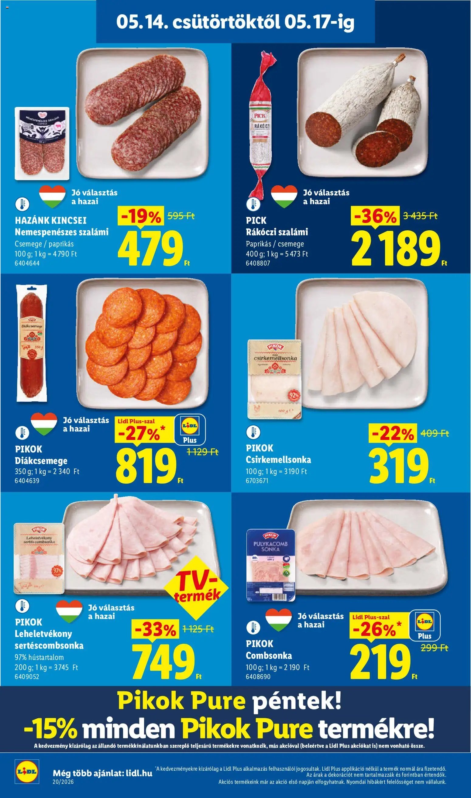 Lidl újság 2026.05.14. Lidl akciós újság (2026-05-14 - 2026-05-20)