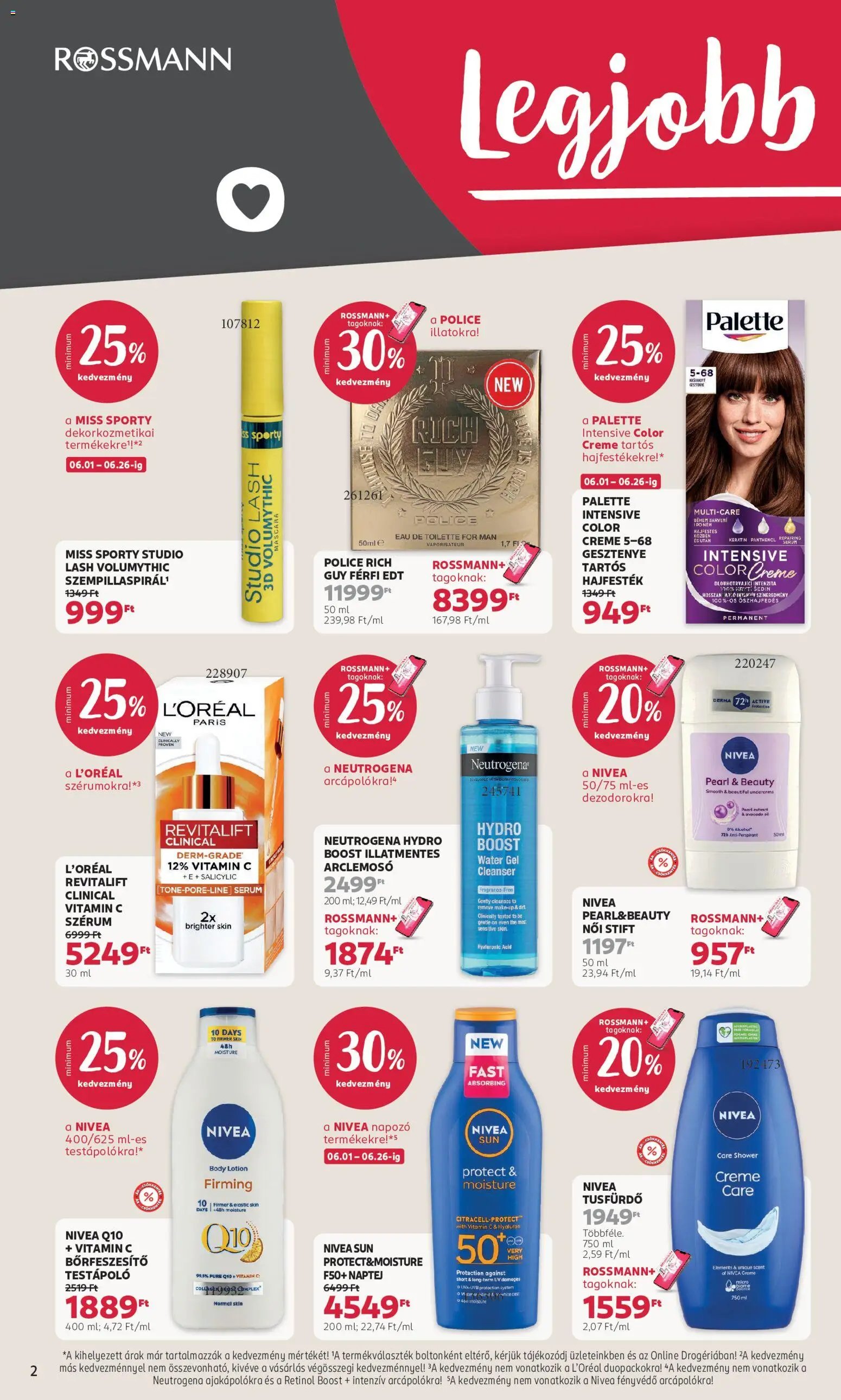 Rossmann újság 2026.06.15. Rossmann akciós újság