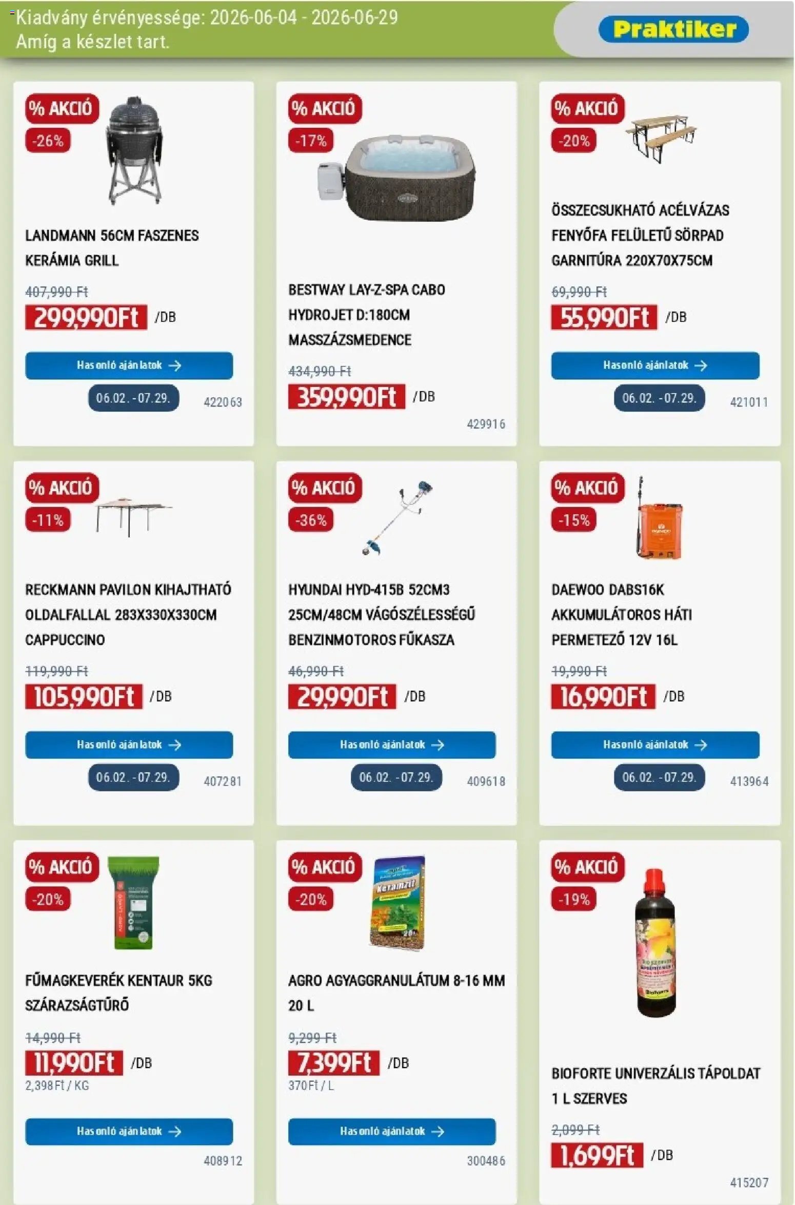 Praktiker újság 2026.06.04. Praktiker akciós újság