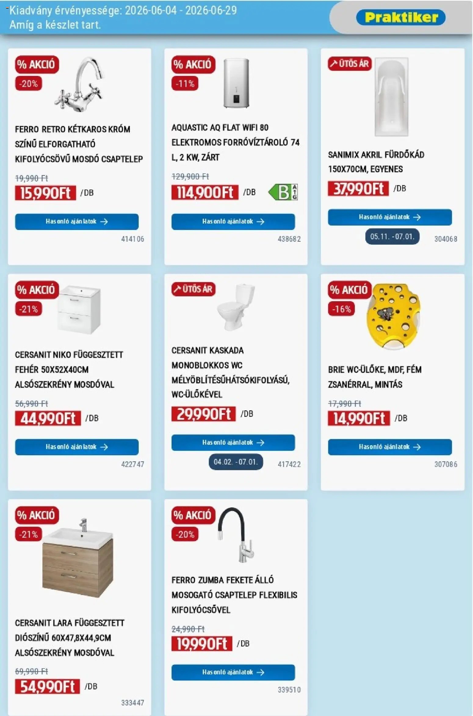 Praktiker újság 2026.06.04. Praktiker akciós újság