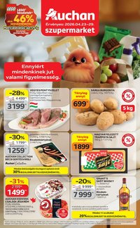 Auchan újság 2026.04.23. Auchan Szupermarket akciós újság (2026-04-23 - 2026-04-29)