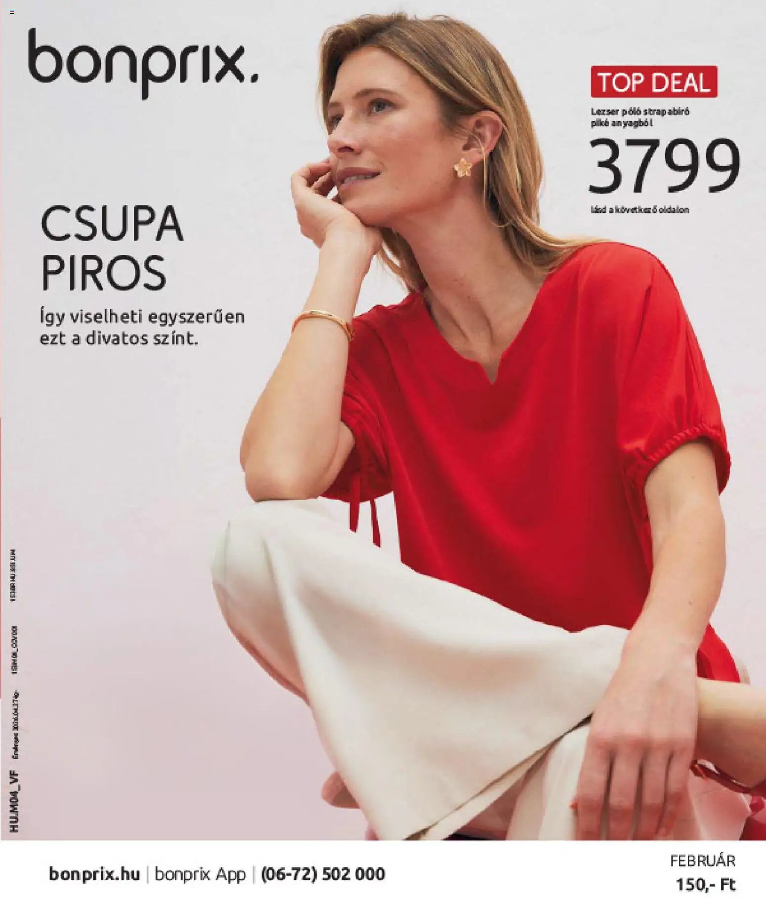 Bonprix újság 2026.03.30. Bonprix katalógus - Csupa Piros (2026-03-30 - 2026-04-27)