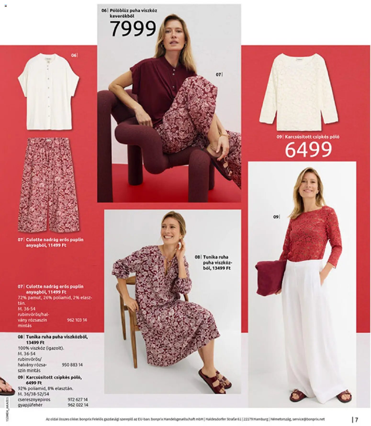 Bonprix újság 2026.03.30. Bonprix katalógus - Csupa Piros (2026-03-30 - 2026-04-27)