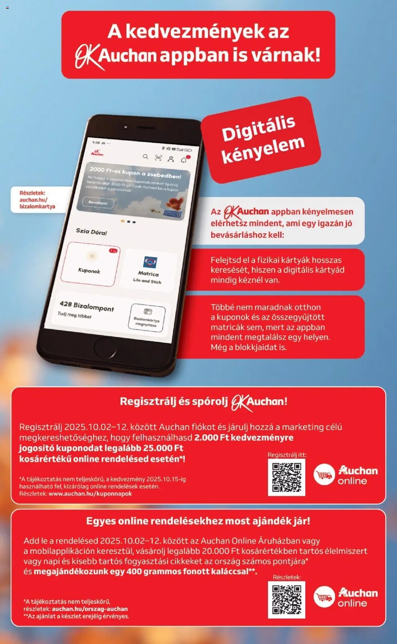 Auchan újság 2025.10.02. Szupermarket akciós újság (2025-10-02 - 2025-10-08)