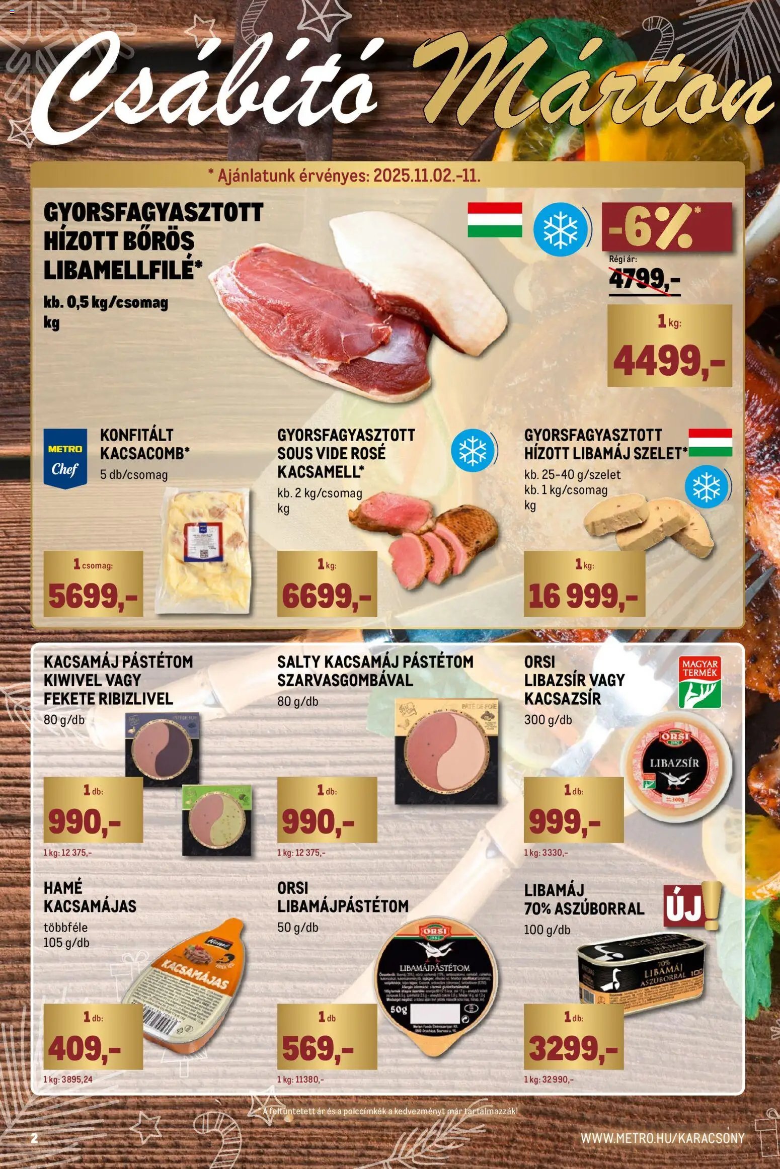 Metro újság 2025.11.02. Ünnepi katalógus (2025-11-02 - 2025-11-30)