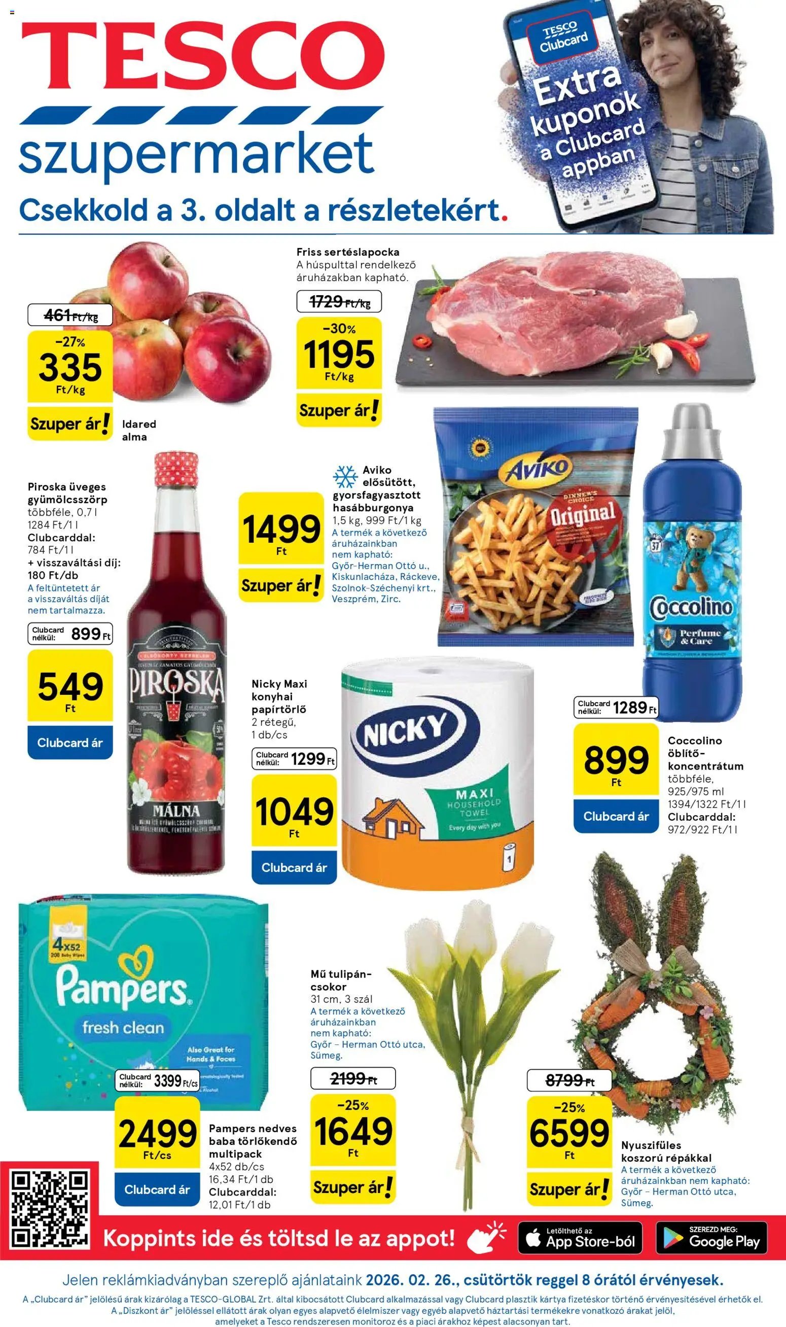 Tesco újság 2026.02.26. Szupermarket akciós újság (2026-02-26 - 2026-03-04)