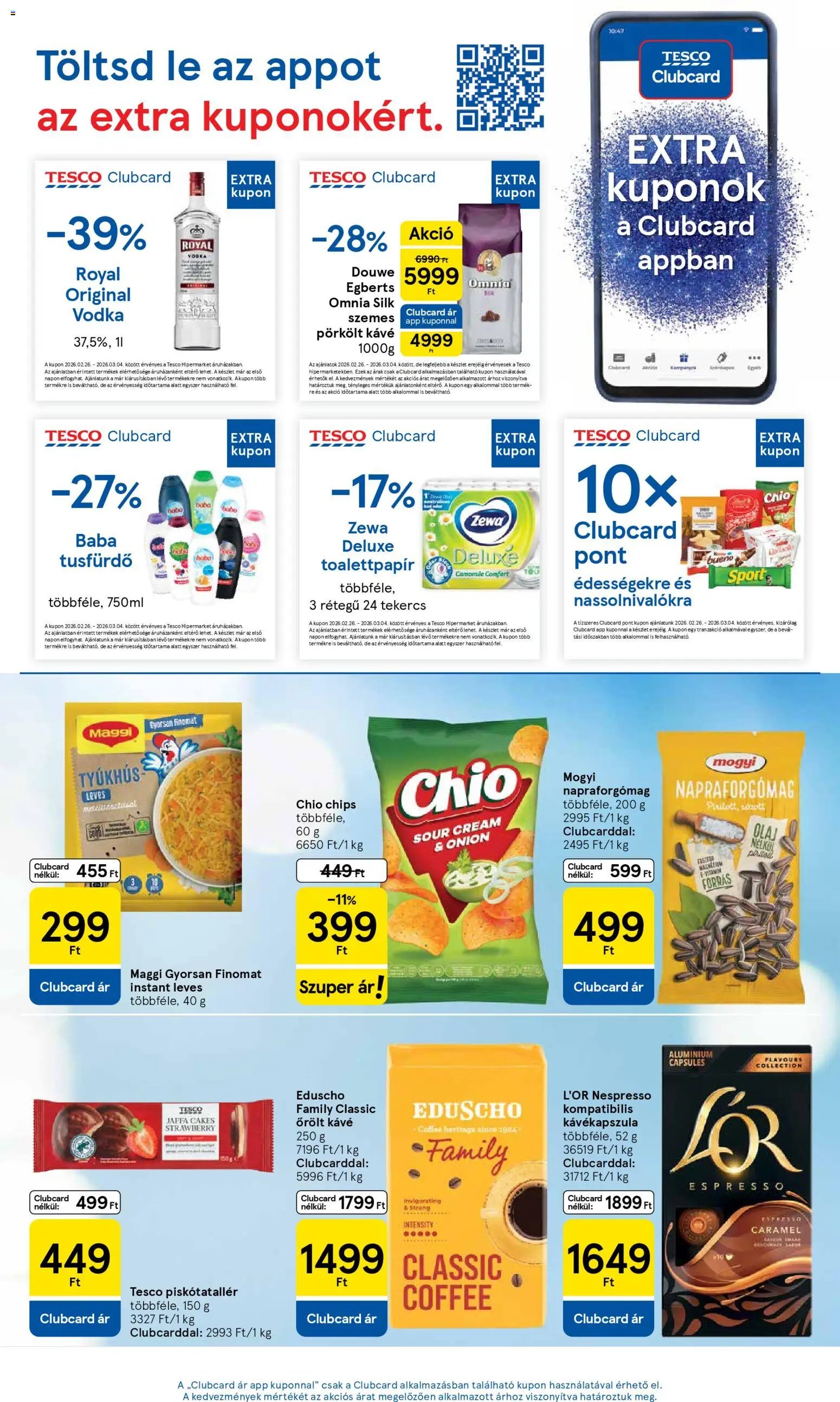 Tesco újság 2026.02.26. Szupermarket akciós újság (2026-02-26 - 2026-03-04)