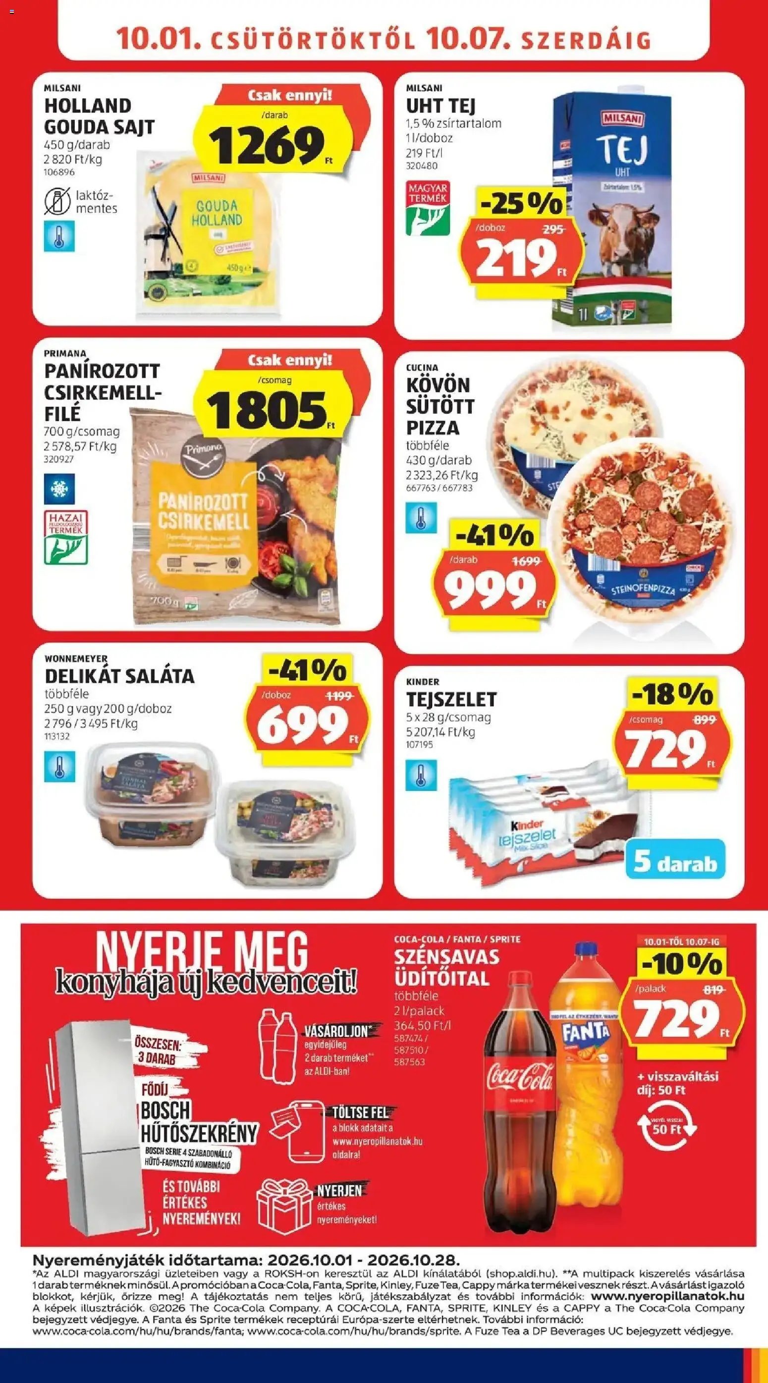 Aldi újság 2026.10.01. Aldi szórólap