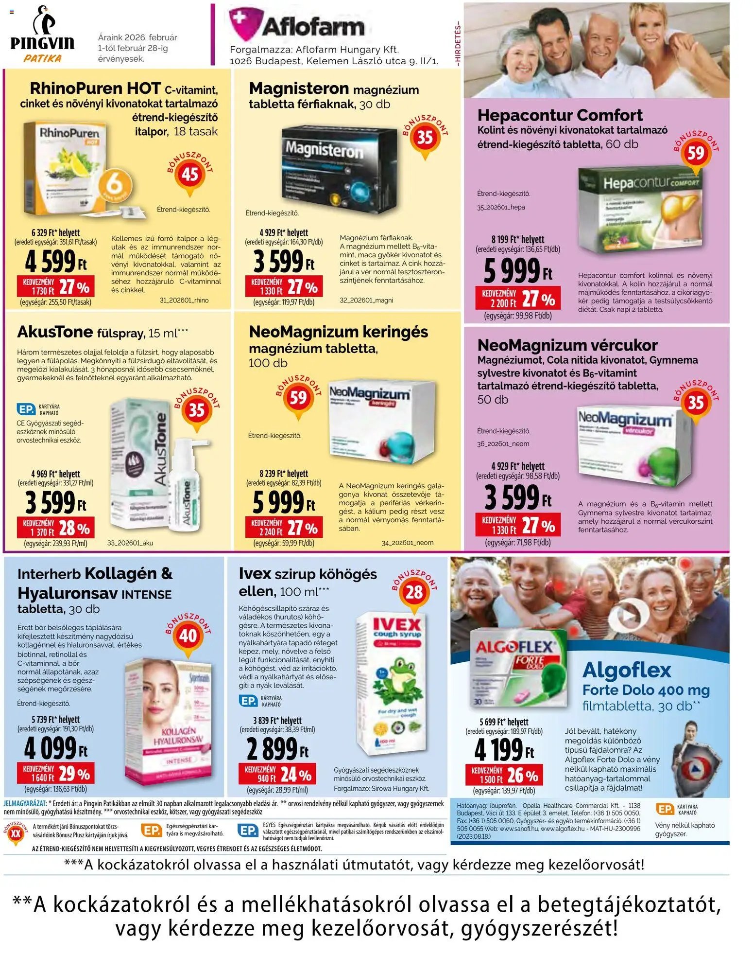 Pingvin Patika újság 2026.02.01. Pingvin Árhírek Extra (2026-02-01 - 2026-02-28)