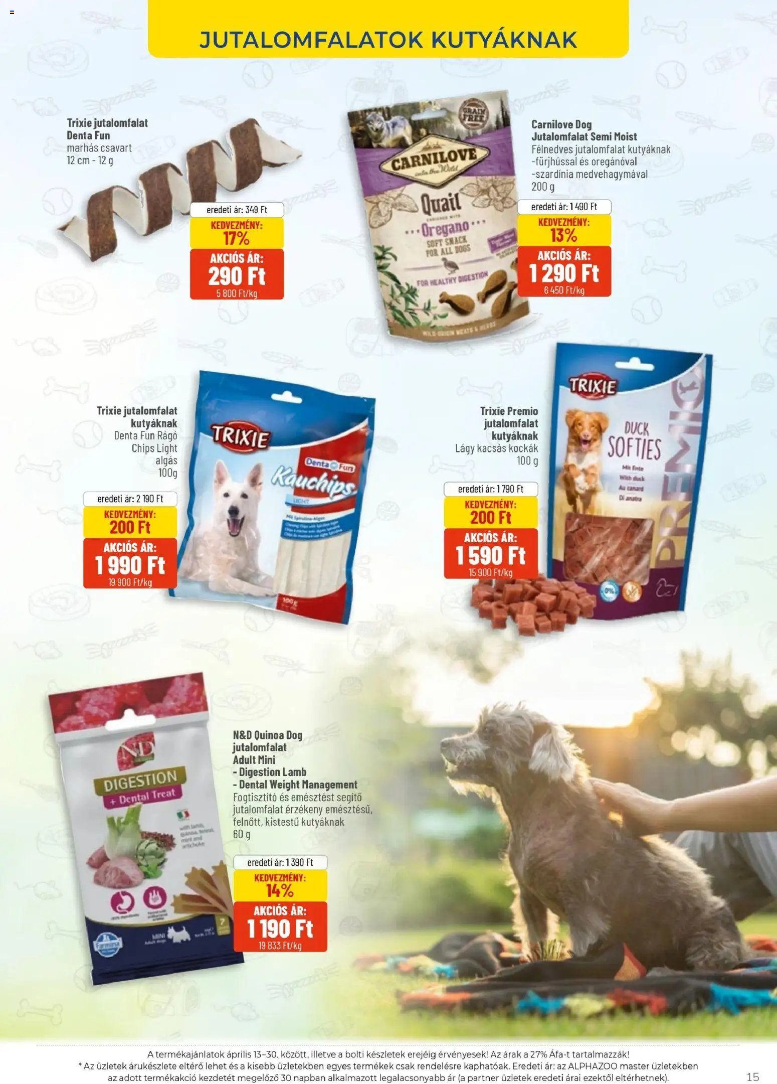 AlphaZoo újság 2026.04.13. AlphaZoo akciós újság (2026-04-13 - 2026-04-30)