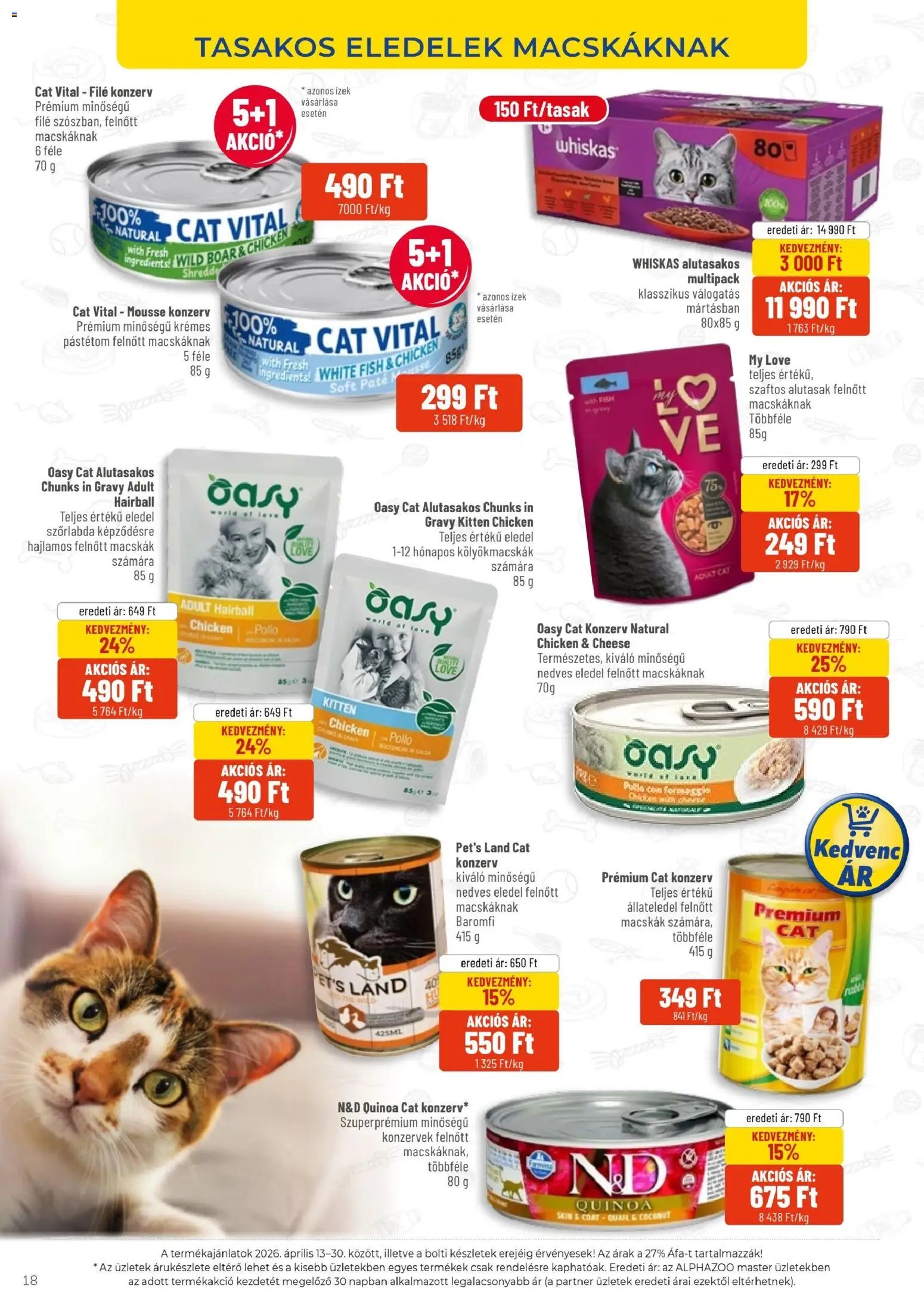 AlphaZoo újság 2026.04.13. AlphaZoo akciós újság (2026-04-13 - 2026-04-30)