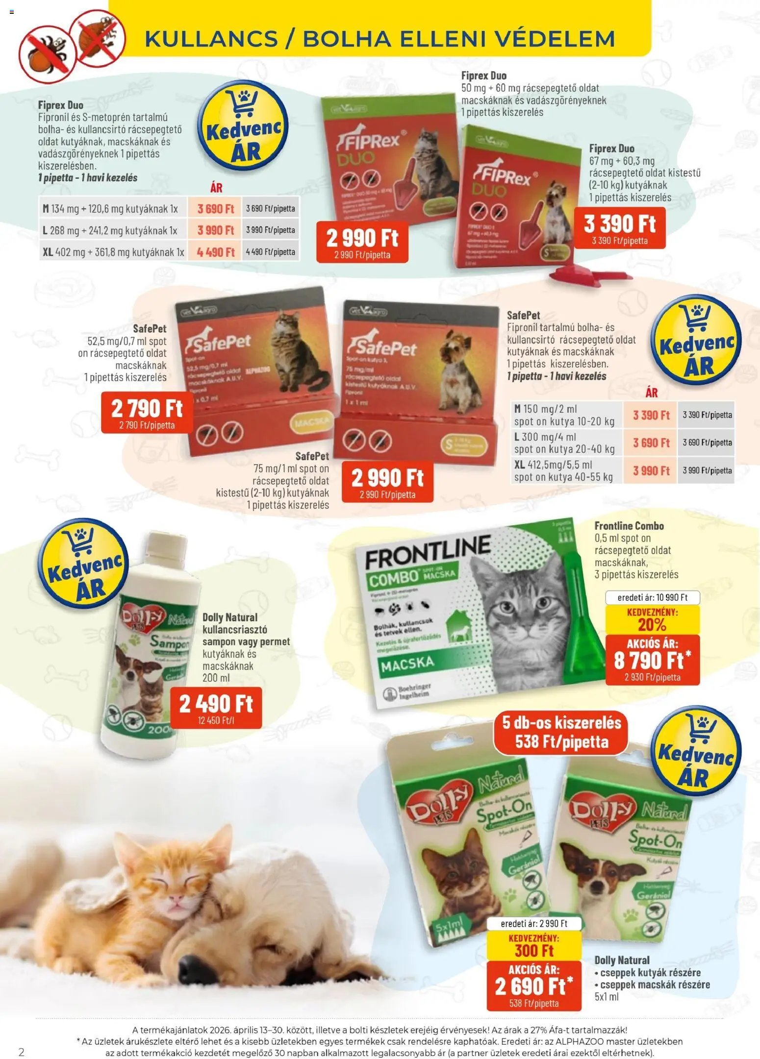 AlphaZoo újság 2026.04.13. AlphaZoo akciós újság (2026-04-13 - 2026-04-30)